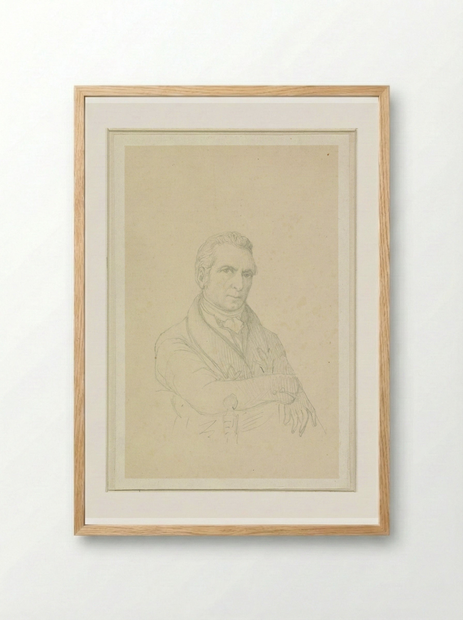Portret van Johannes Jelgerhuis Rienksz. - Johannes Jelgerhuis - Framed Print Wood