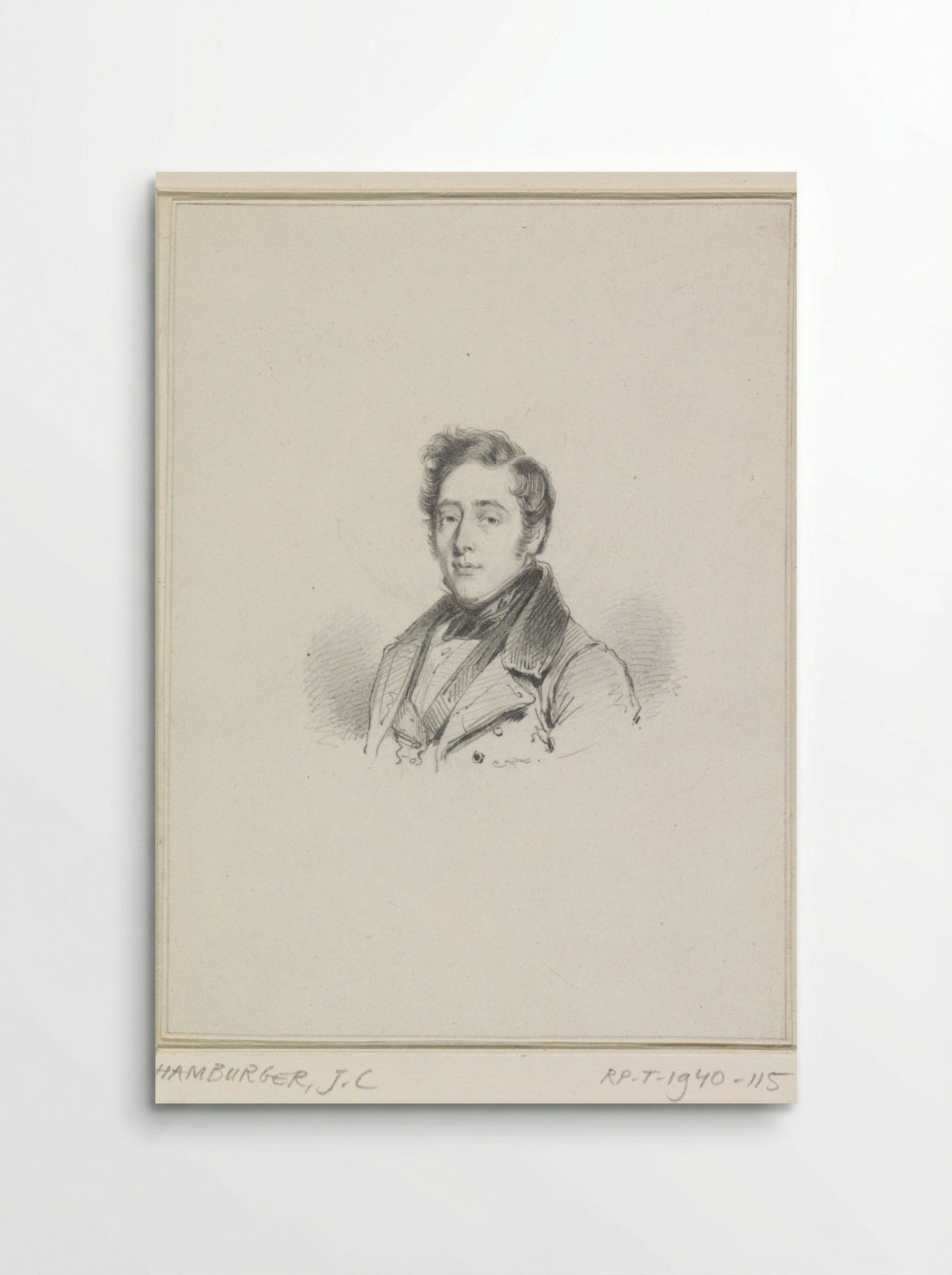 Portret van Johannes Leonardus Wolterbeek - Johannes Philippus Lange - Poster