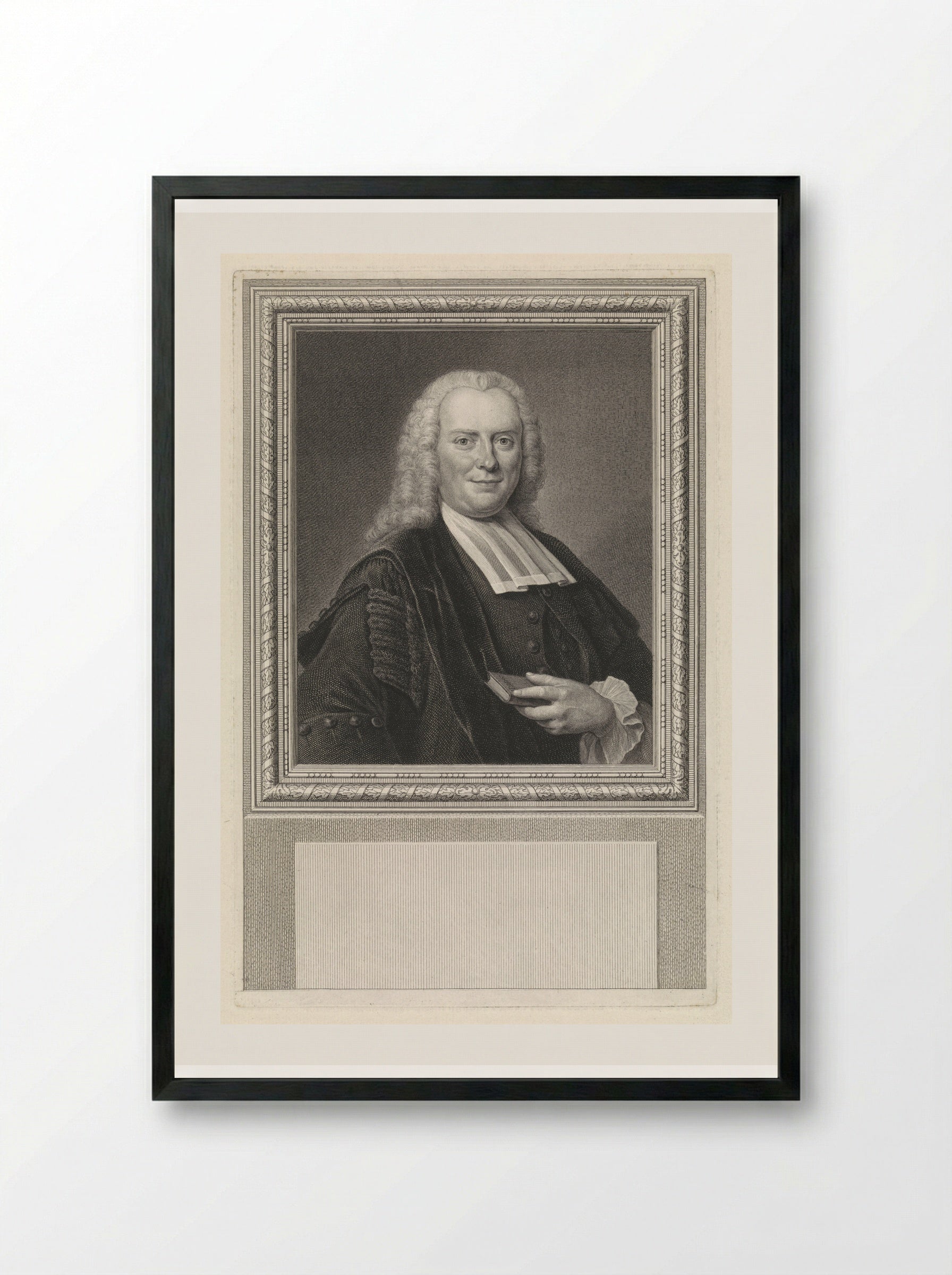 Portret van Johannes Oosterdijk Schacht - Pieter Tanjé - Framed Print Black