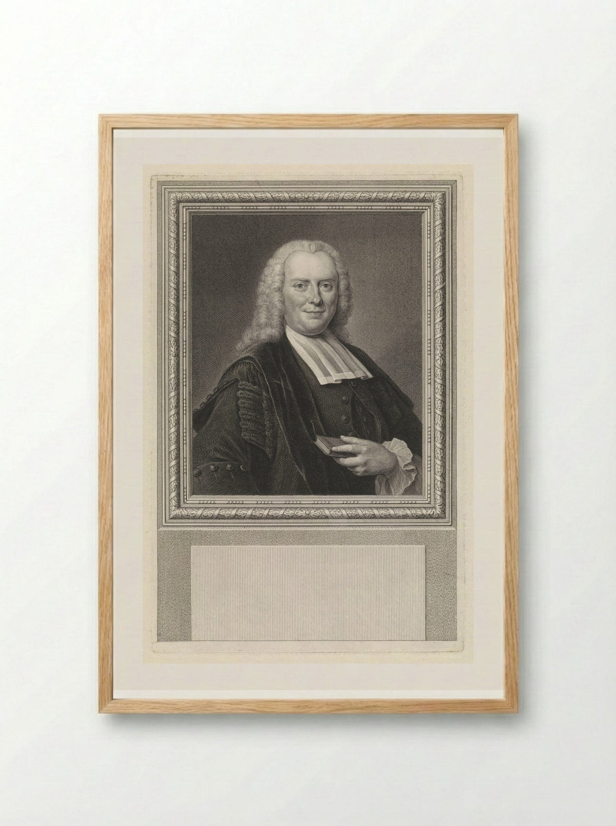 Portret van Johannes Oosterdijk Schacht - Pieter Tanjé - Framed Print Wood