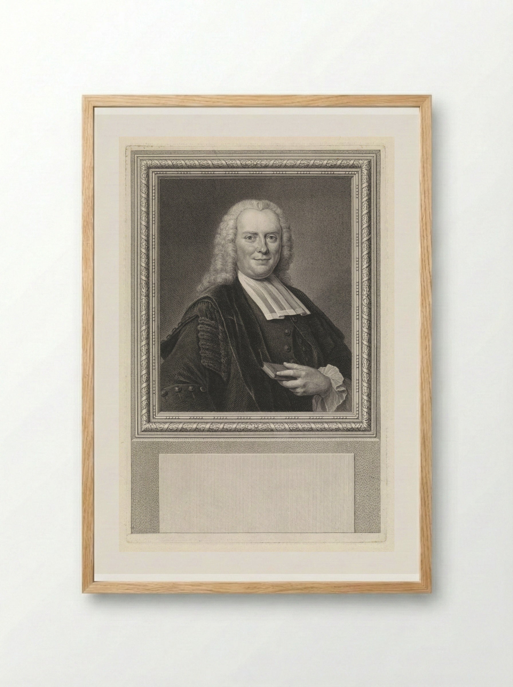 Portret van Johannes Oosterdijk Schacht - Pieter Tanjé - Framed Print Wood