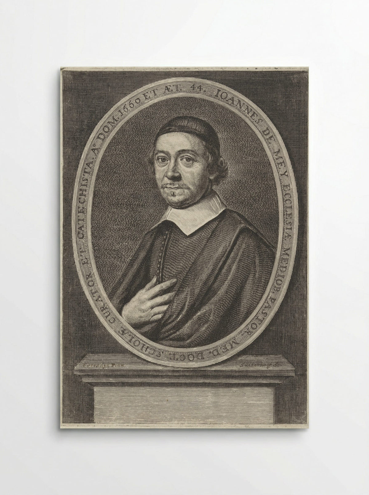 Portret van Johannes de Mey - Jonas Suyderhoef - Poster