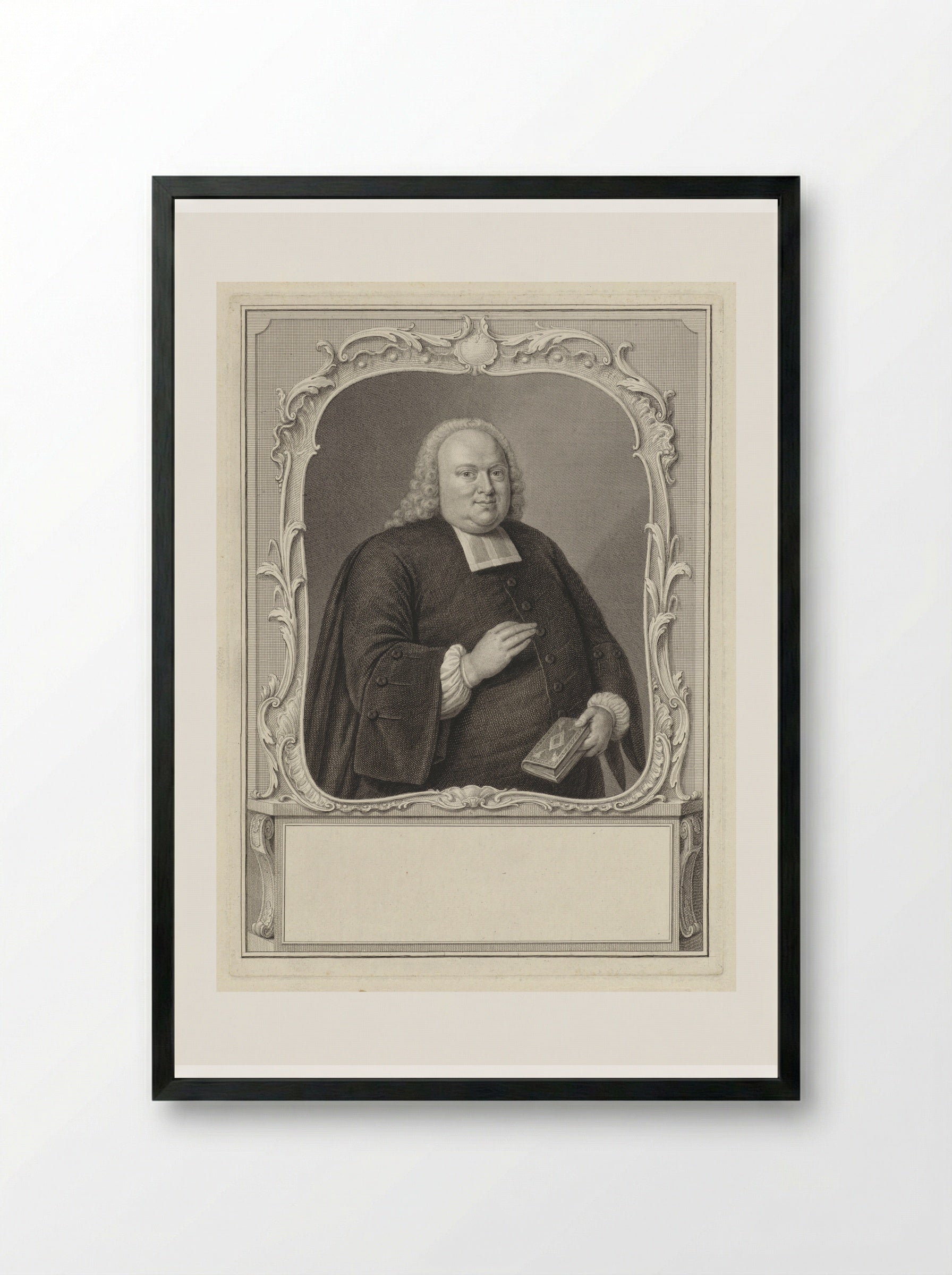 Portret van Johannes van Marle - Pieter Tanjé - Framed Print Black