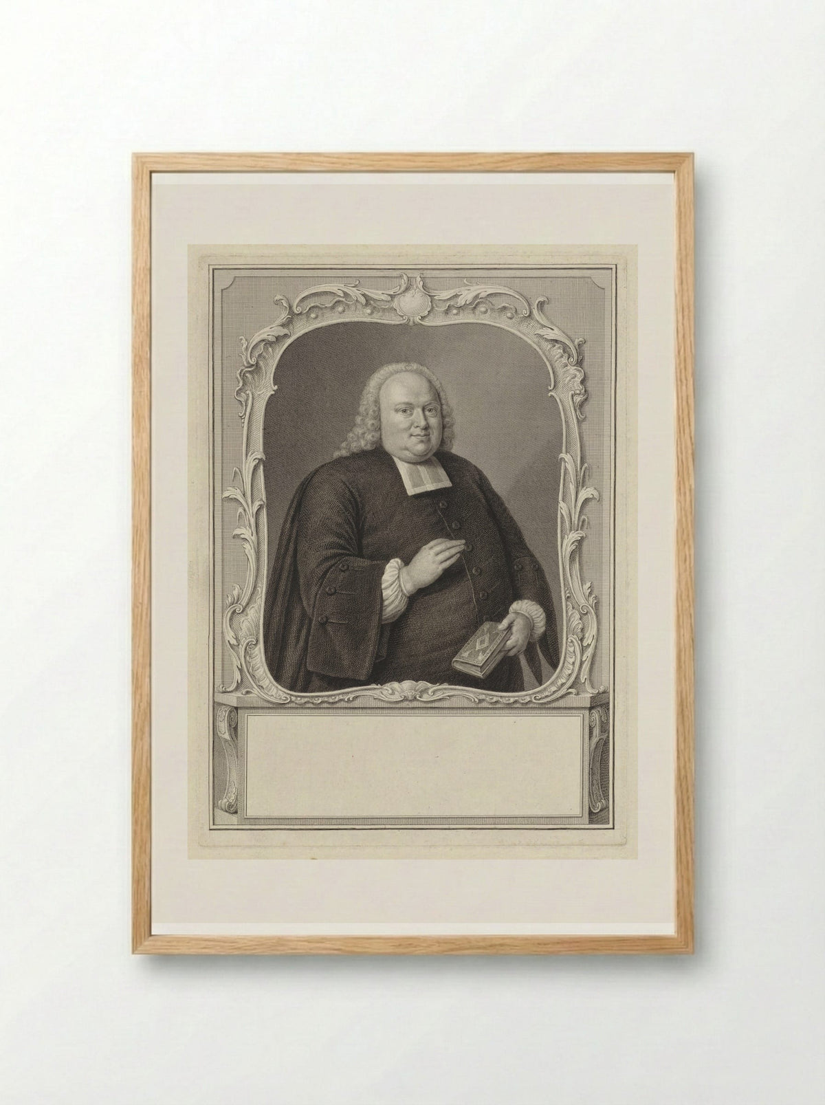 Portret van Johannes van Marle - Pieter Tanjé - Framed Print Wood