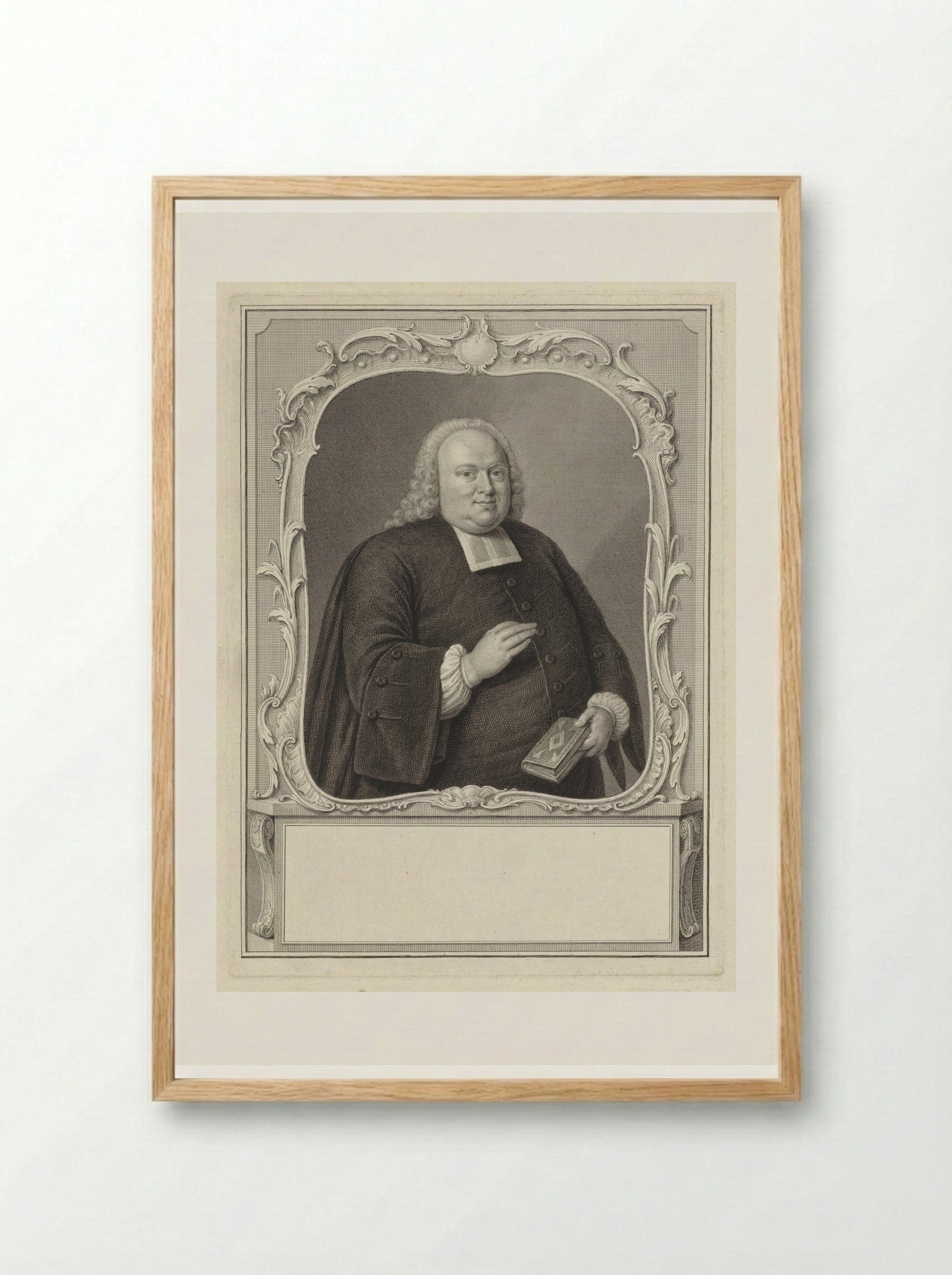 Portret van Johannes van Marle - Pieter Tanjé - Framed Print Wood