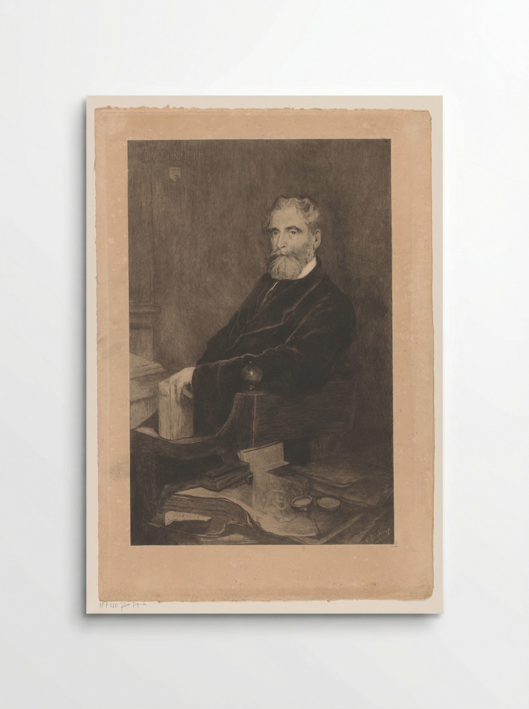 Portret van John Lothrop Motley - Philip Zilcken - Poster