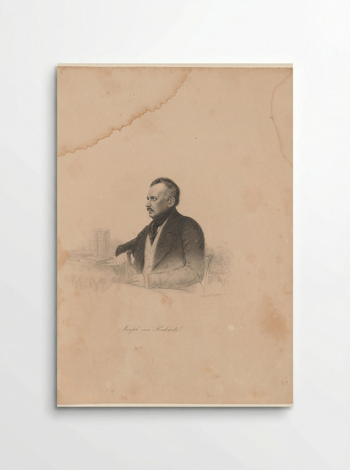 Portret van Joseph von Radowitz - Auguste Hüssener - Poster