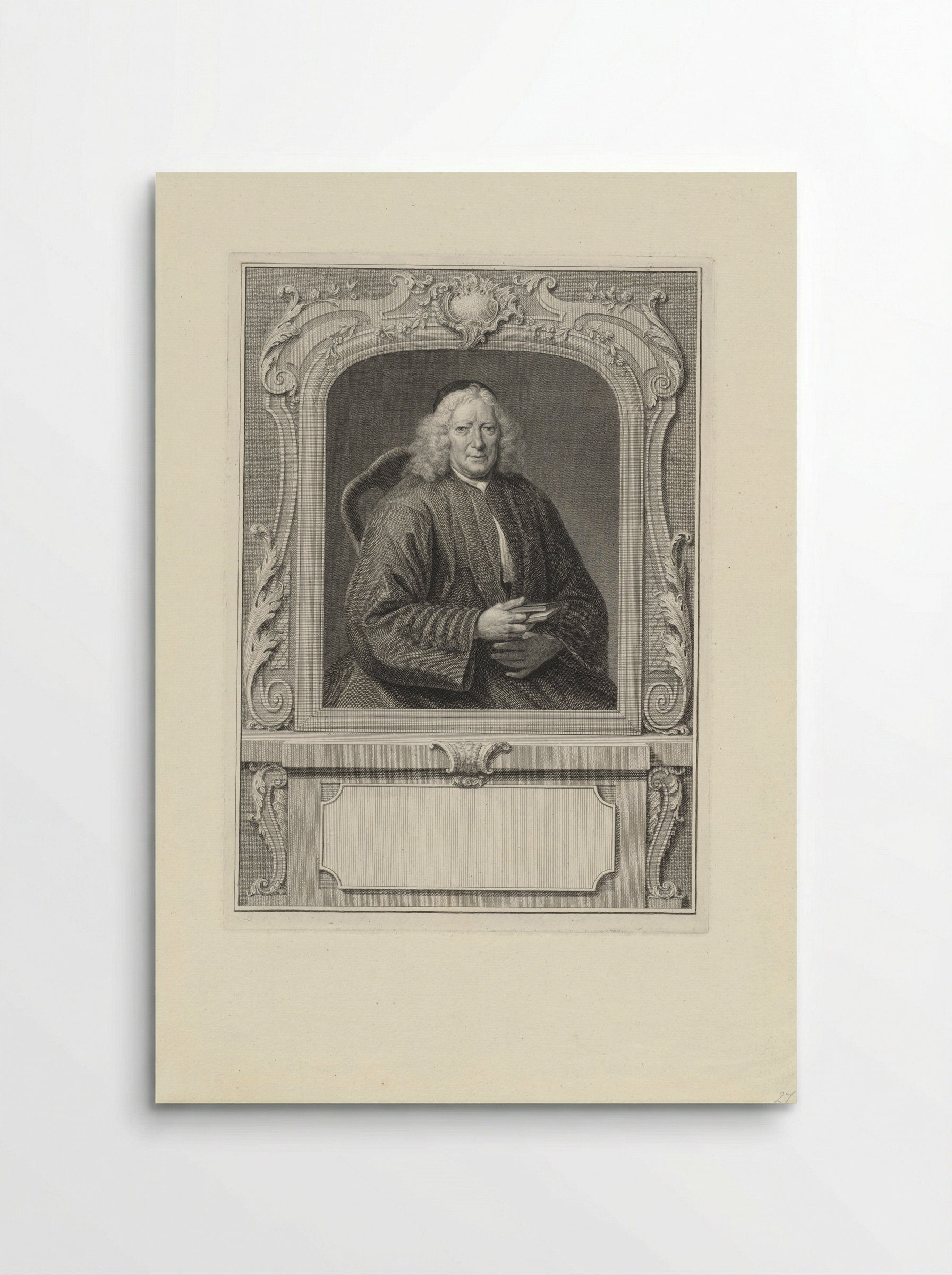 Portret van Josephus de Longas - Pieter Tanjé - Poster