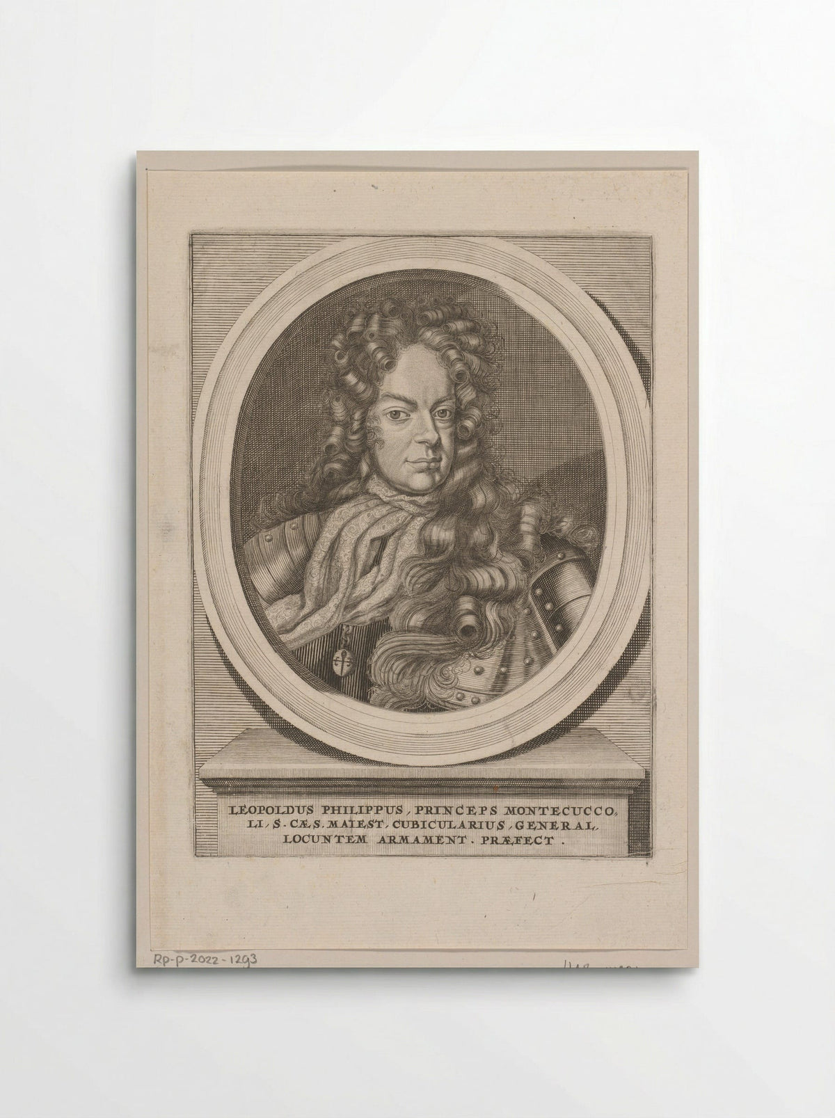 Portret van Leopold Philip Montecuccoli - Elias Nessenthaler - Poster