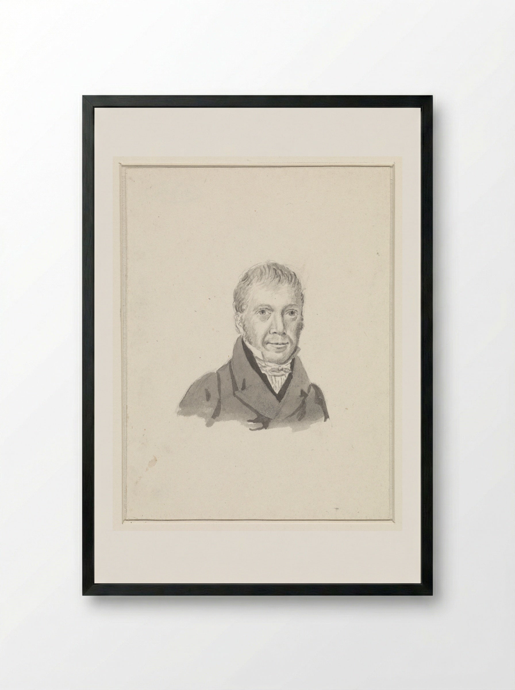 Portret van Lodewijk Ten Bokkel - Jan Willem Caspari - Framed Print Black