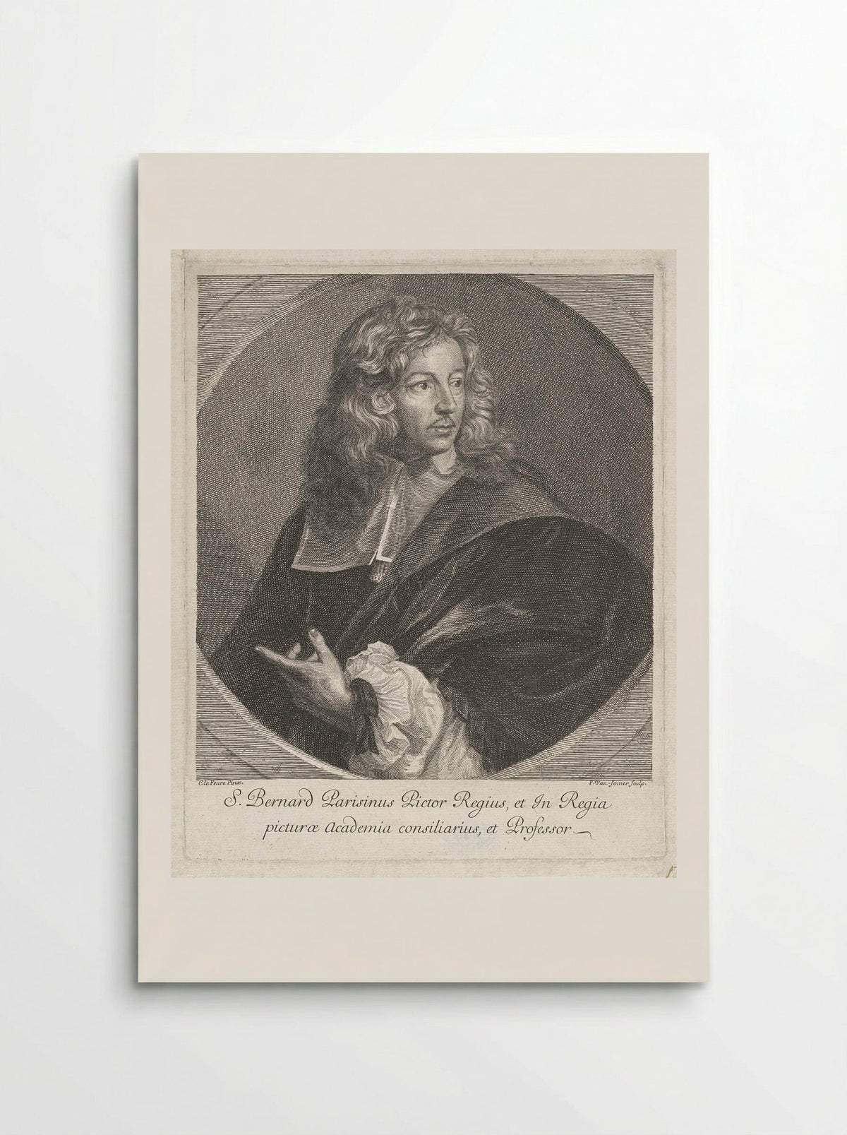 Portret van Louis du Guernier - Samuel Bernard - Poster