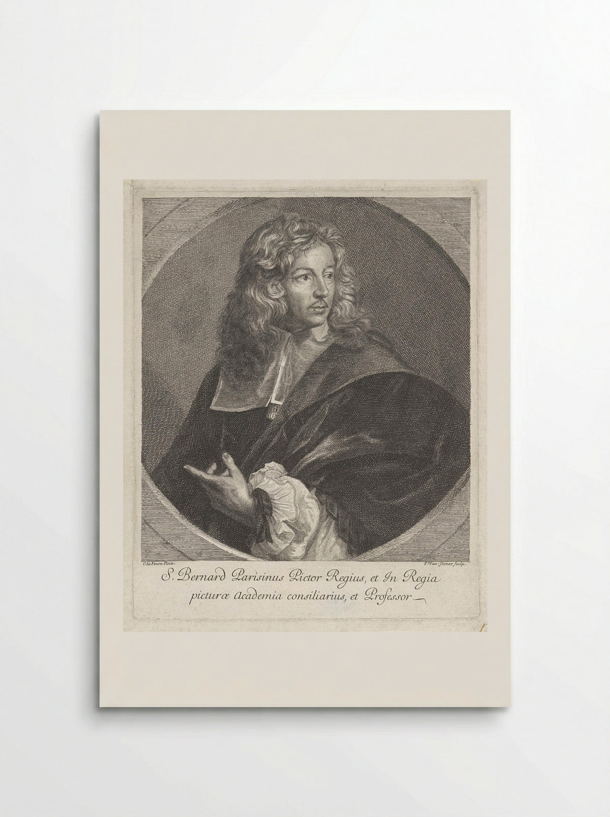 Portret van Louis du Guernier - Samuel Bernard - Poster