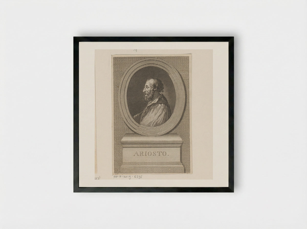 Portret van Ludovico Ariosto - Thomas Cook - Framed Print Black