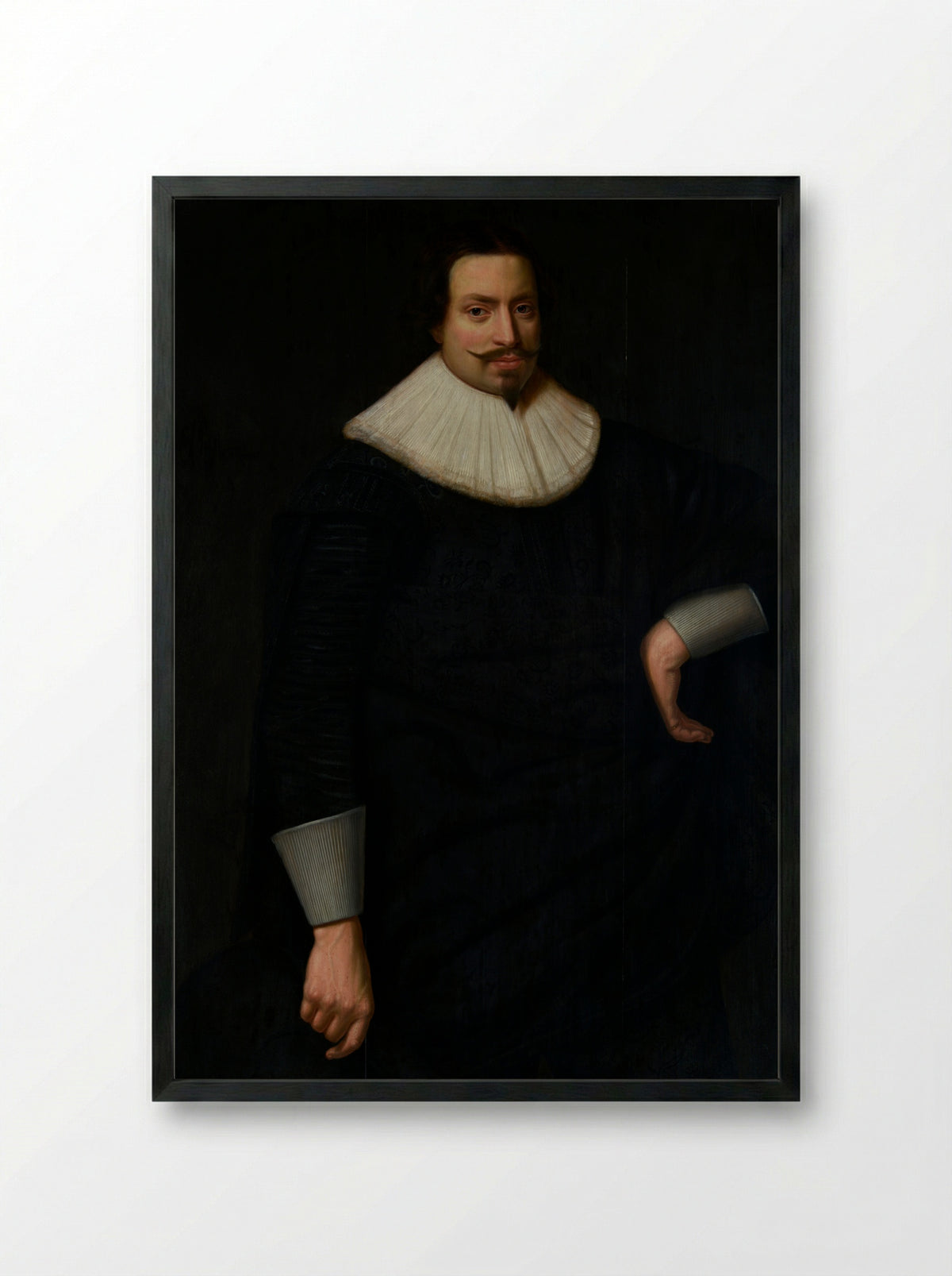 Portret van Maerten Rey - Nicolaes Eliasz. Pickenoy - Framed Print Black
