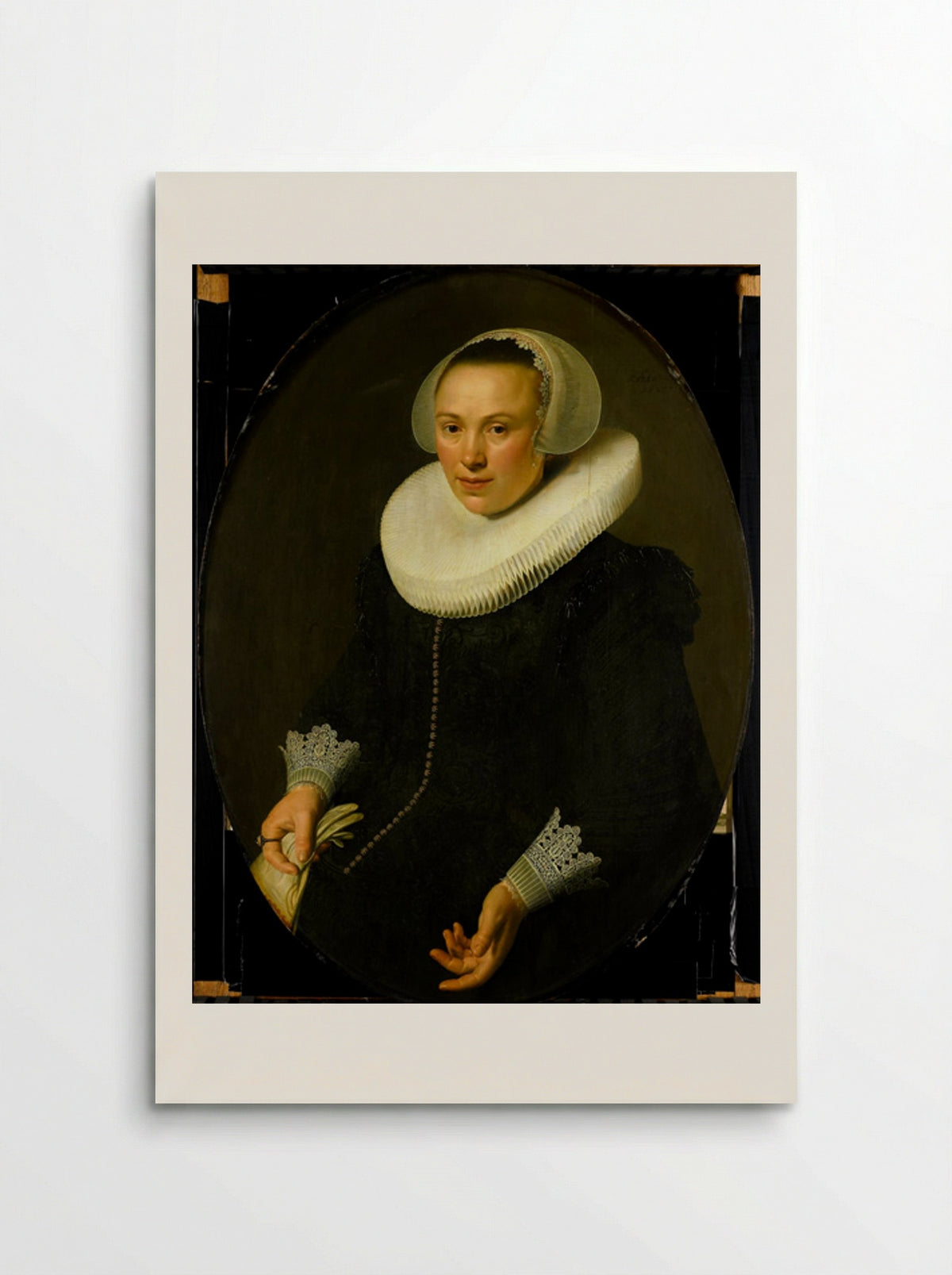 Portret van Maria Joachimsdr. Swartenhont - Nicolaes Eliasz. Pickenoy - Poster