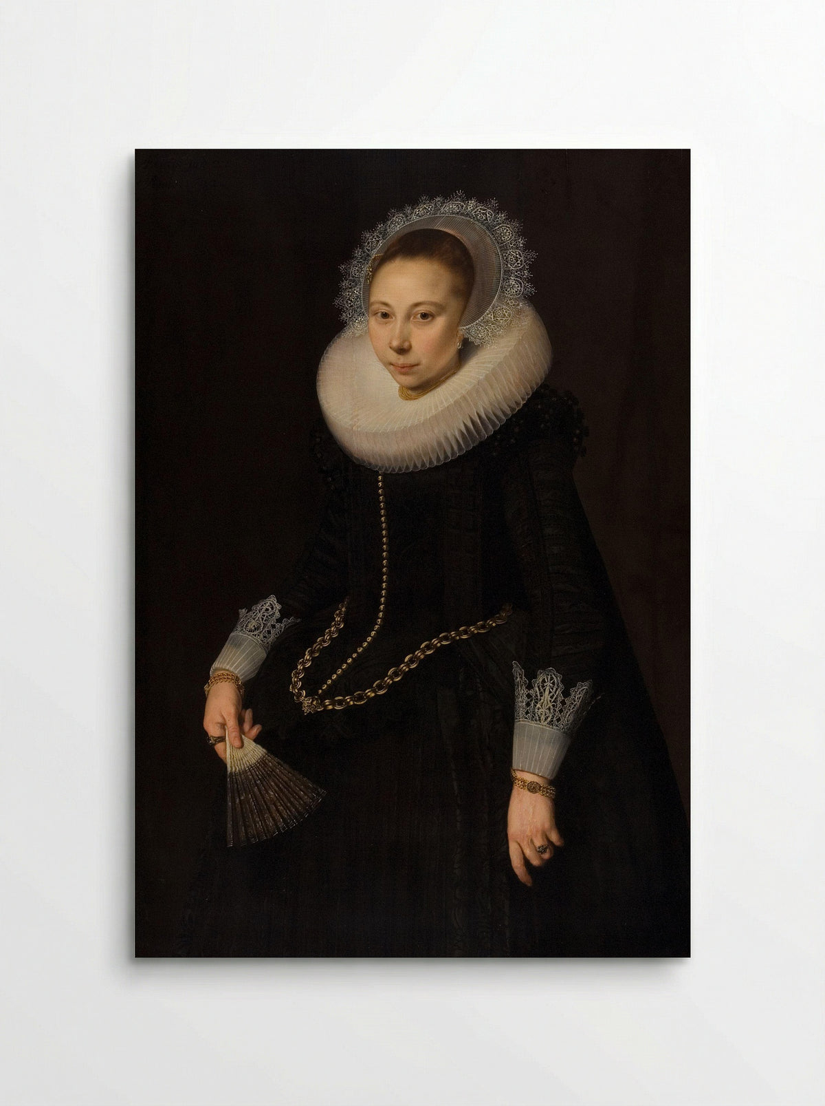 Portret van Maria Overrijn van Schoterbosch - Cornelis van der Voort - Poster