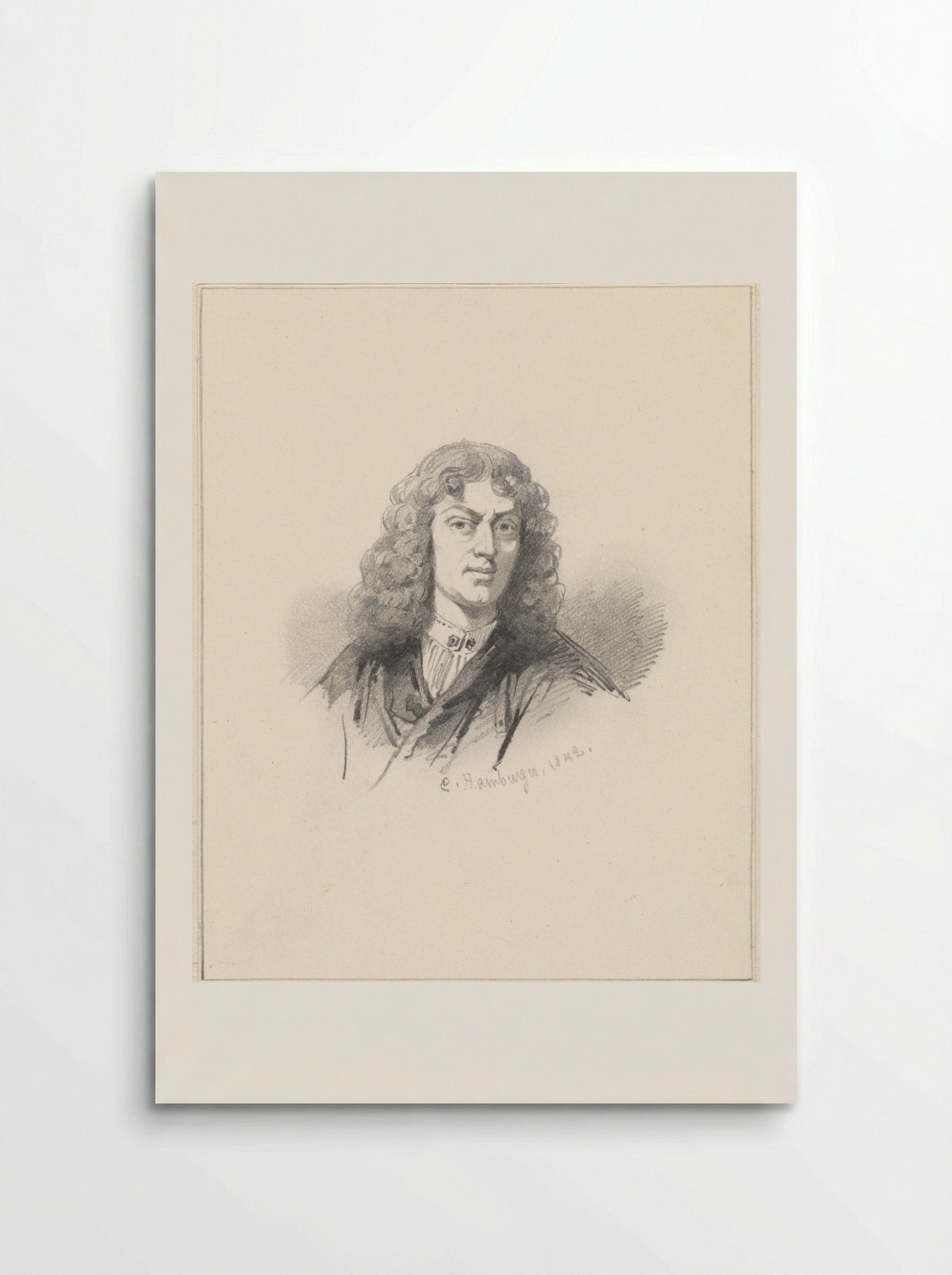 Portret van Maria Rey - Ferdinand Bol - Poster