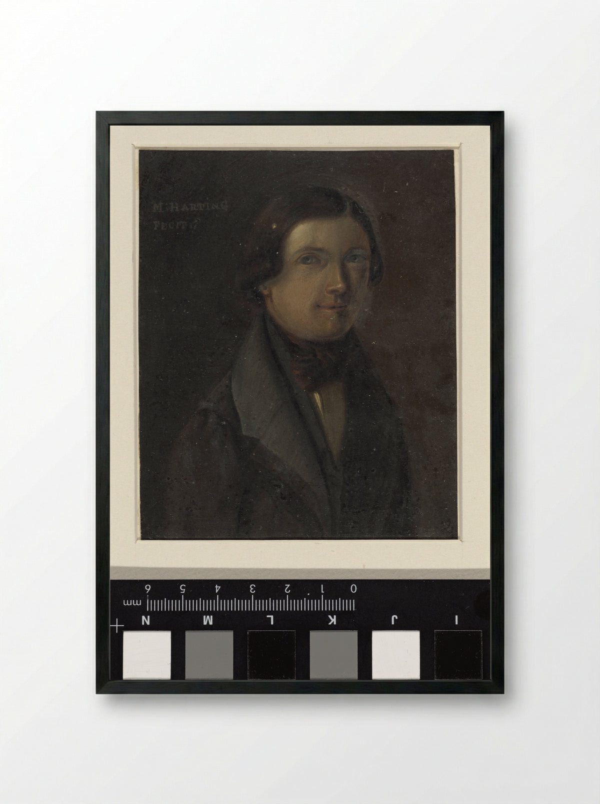 Portret van Martinus Harting - Martinus Harting - Framed Print Black