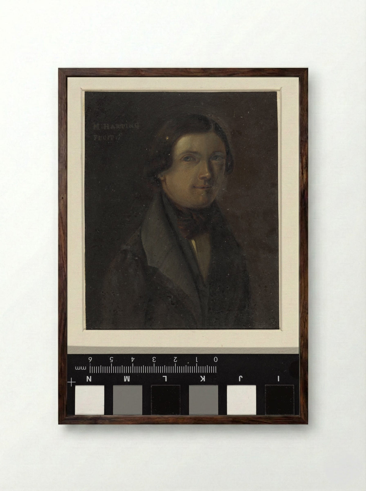 Portret van Martinus Harting - Martinus Harting - Framed Print Dark Wood