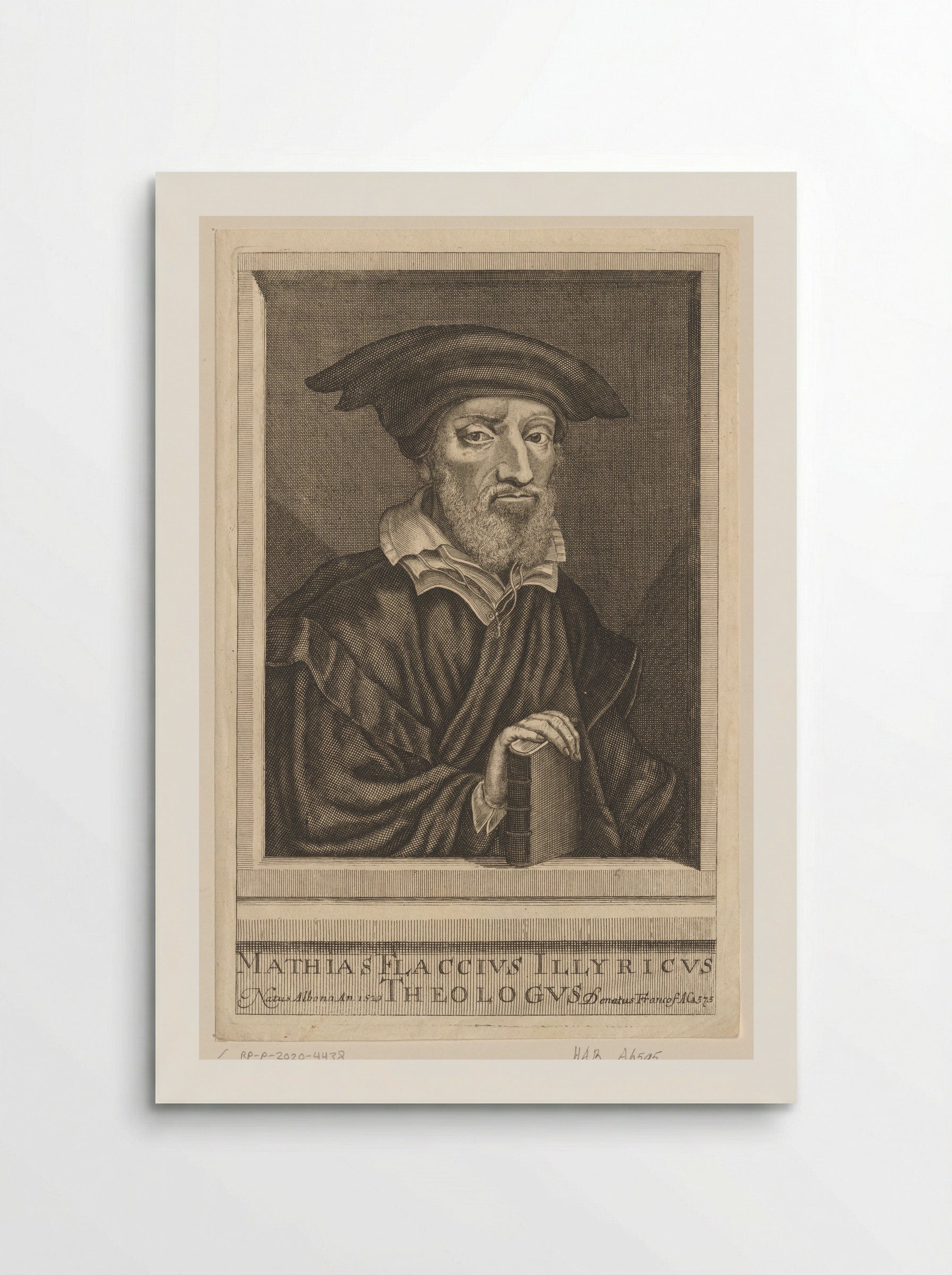Portret van Matthias Flacius - Nicolaus Häublin - Poster