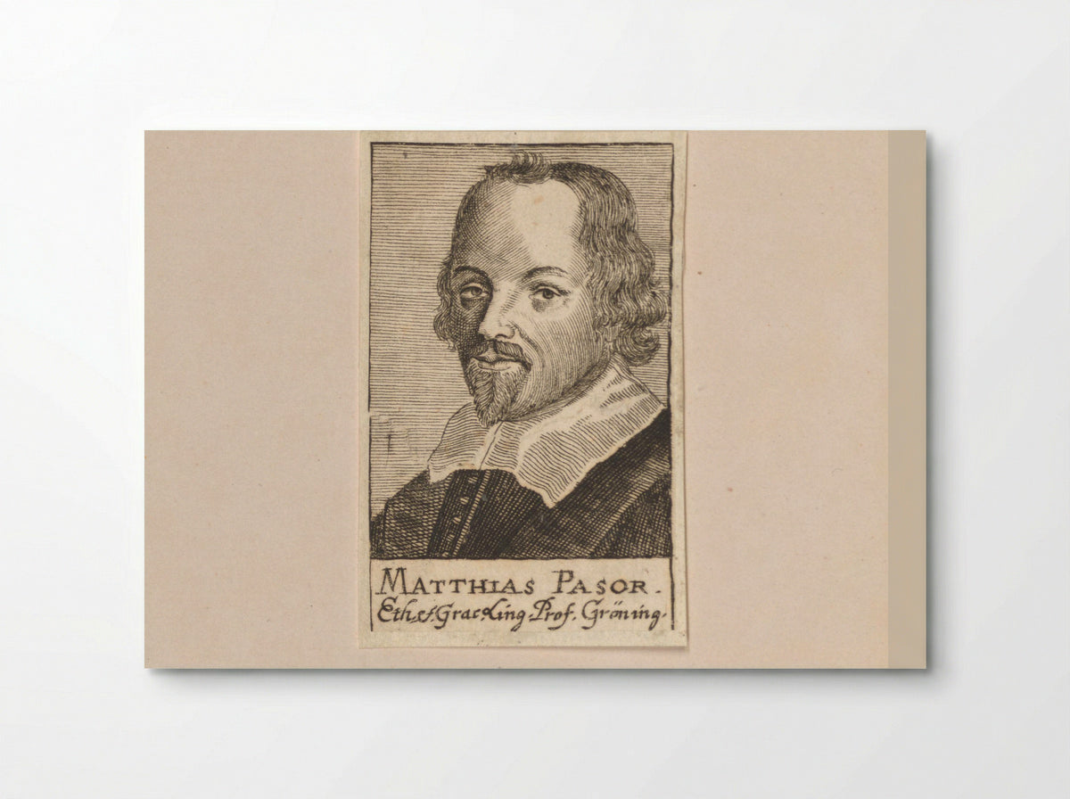Portret van Matthias Pasor - Johann Hoffmann - Poster