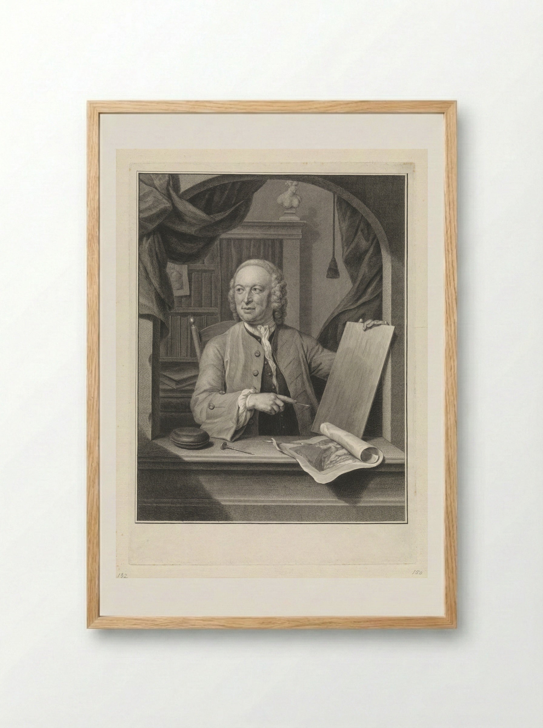 Portret van Maurits, prins van Oranje - Pieter Tanjé - Framed Print Wood