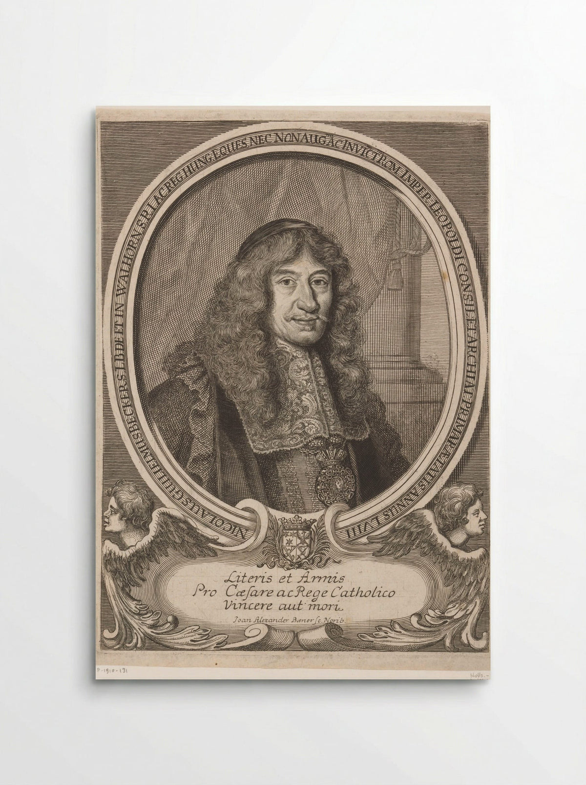 Portret van Nicolaus Wilhelm Beckers, Freiherr von Walhorn - Johann Alexander Böner - Poster
