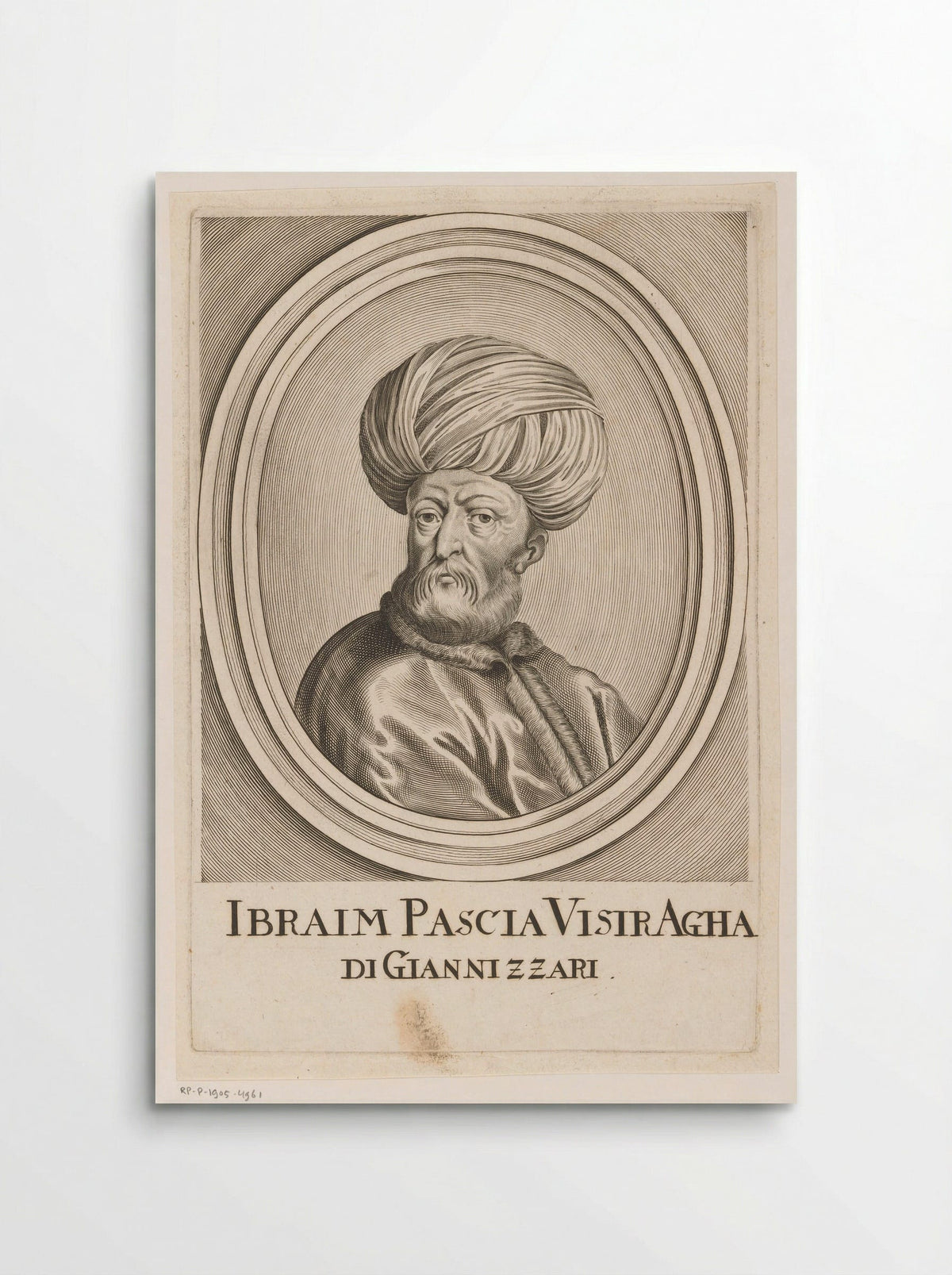 Portret van Pargalı Ibrahim Pasha - Johann Alexander Böner - Poster