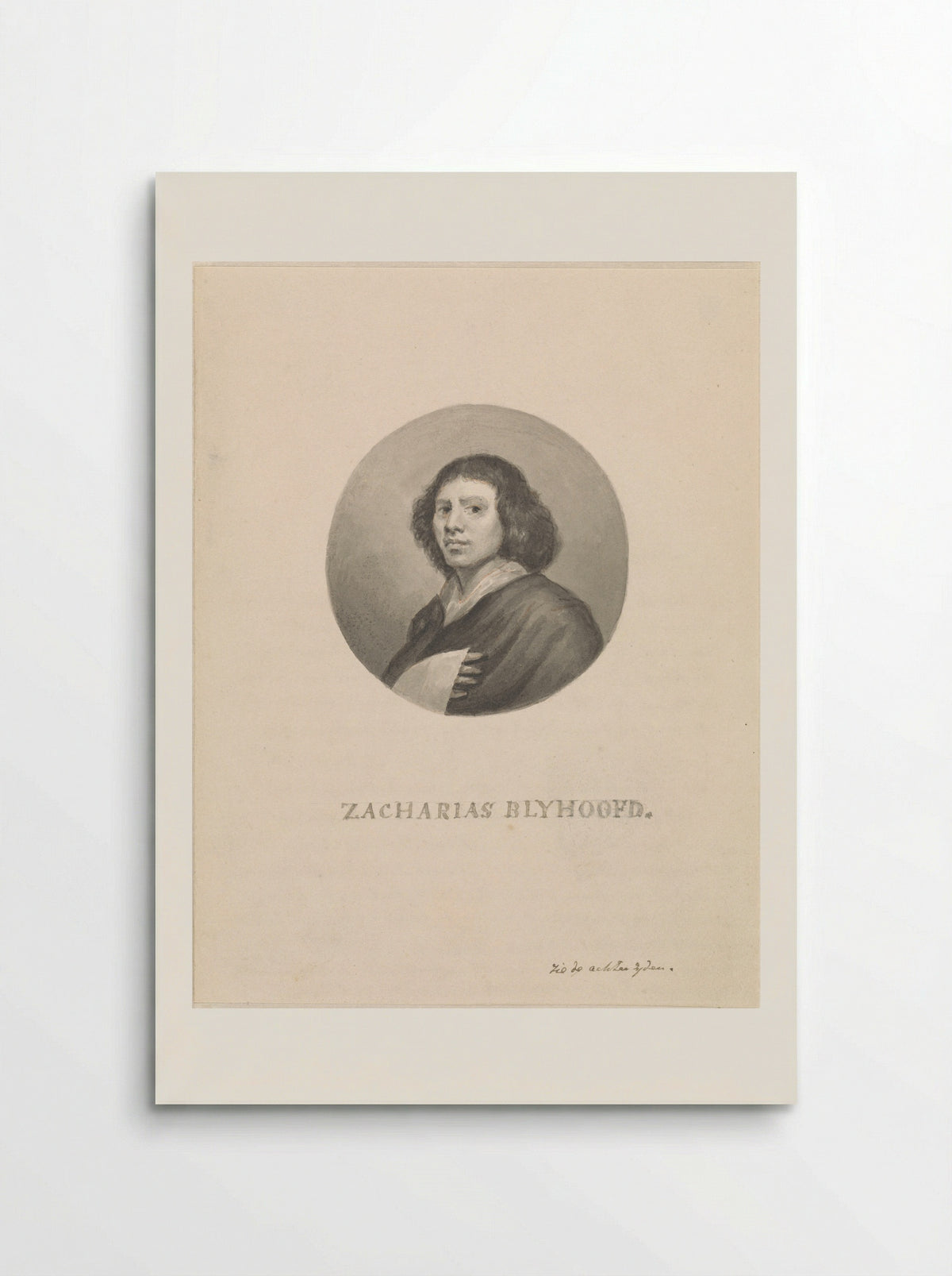 Portret van Petronella van der Burcht - Zacharias Blijhooft - Poster