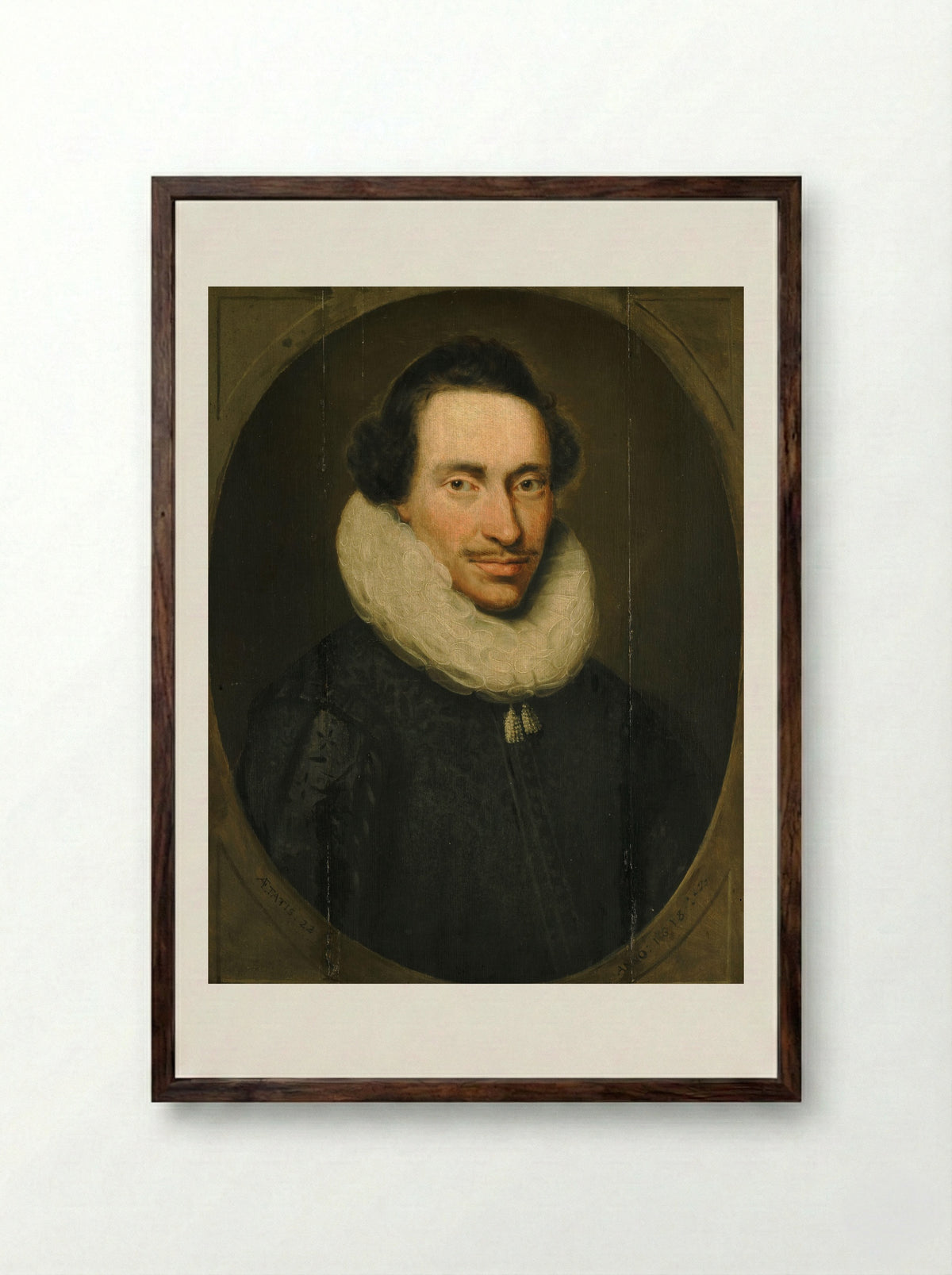 Portret van Philippe le Mire - Jacob Lambrechtsz. Loncke - Framed Print Dark Wood