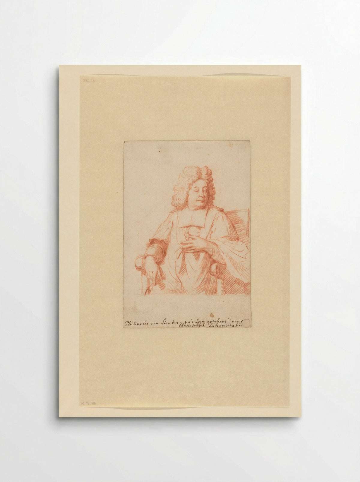 Portret van Philippus van Limborch - Christoffel Lubienitzki - Poster