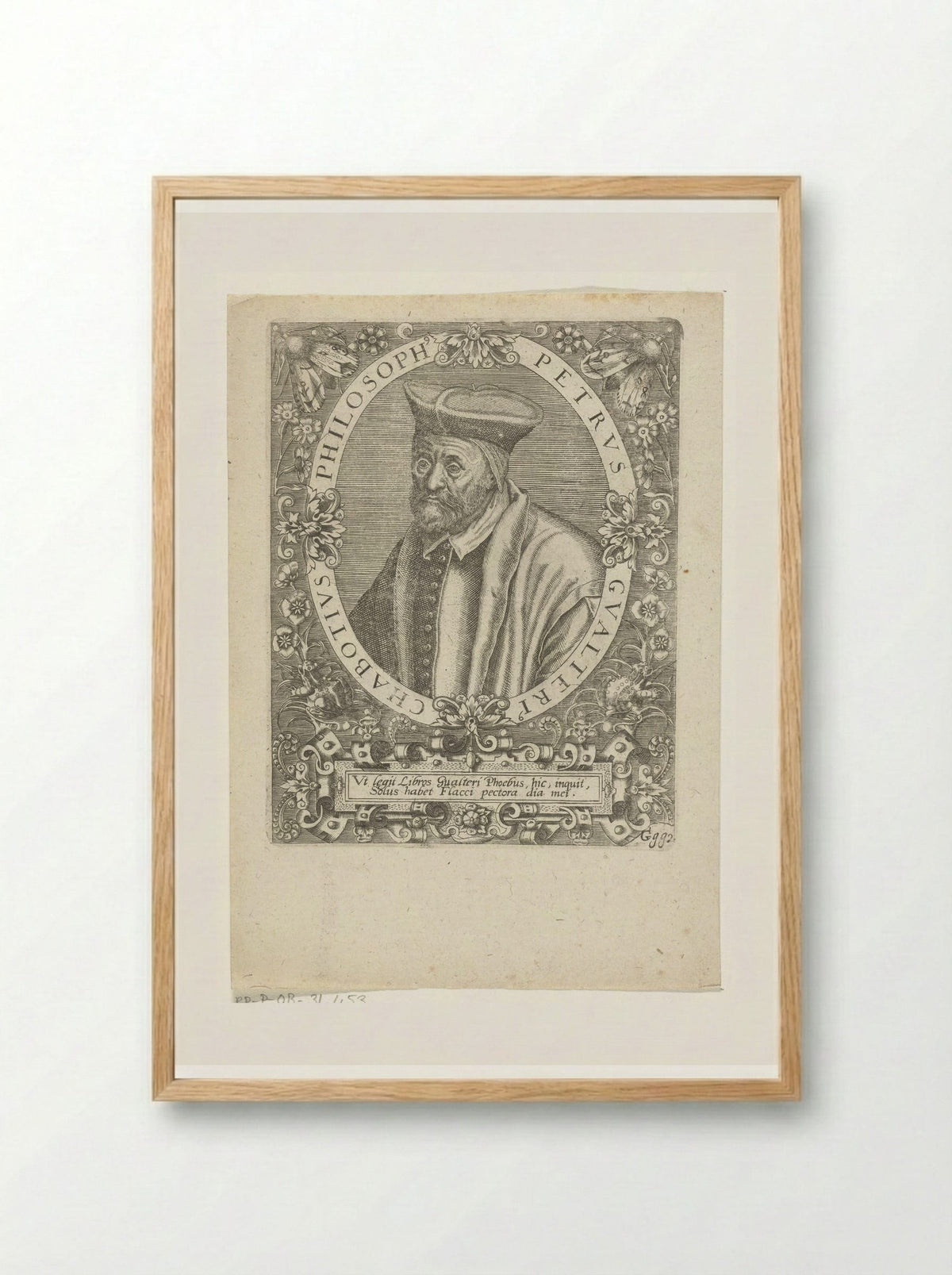 Portret van Pierre Gautier Chabot - Johann Theodor de Bry - Framed Print Wood