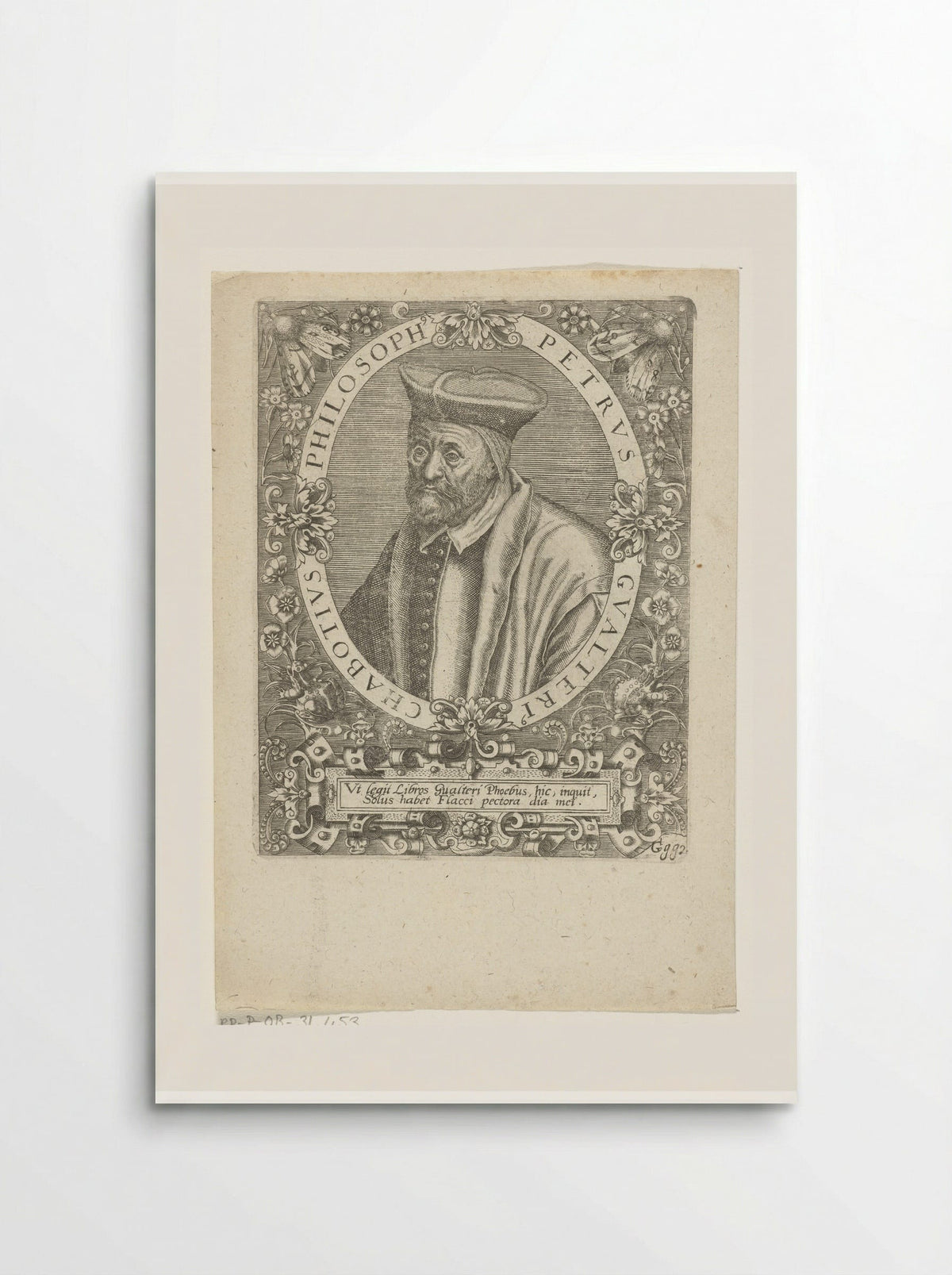 Portret van Pierre Gautier Chabot - Johann Theodor de Bry - Poster