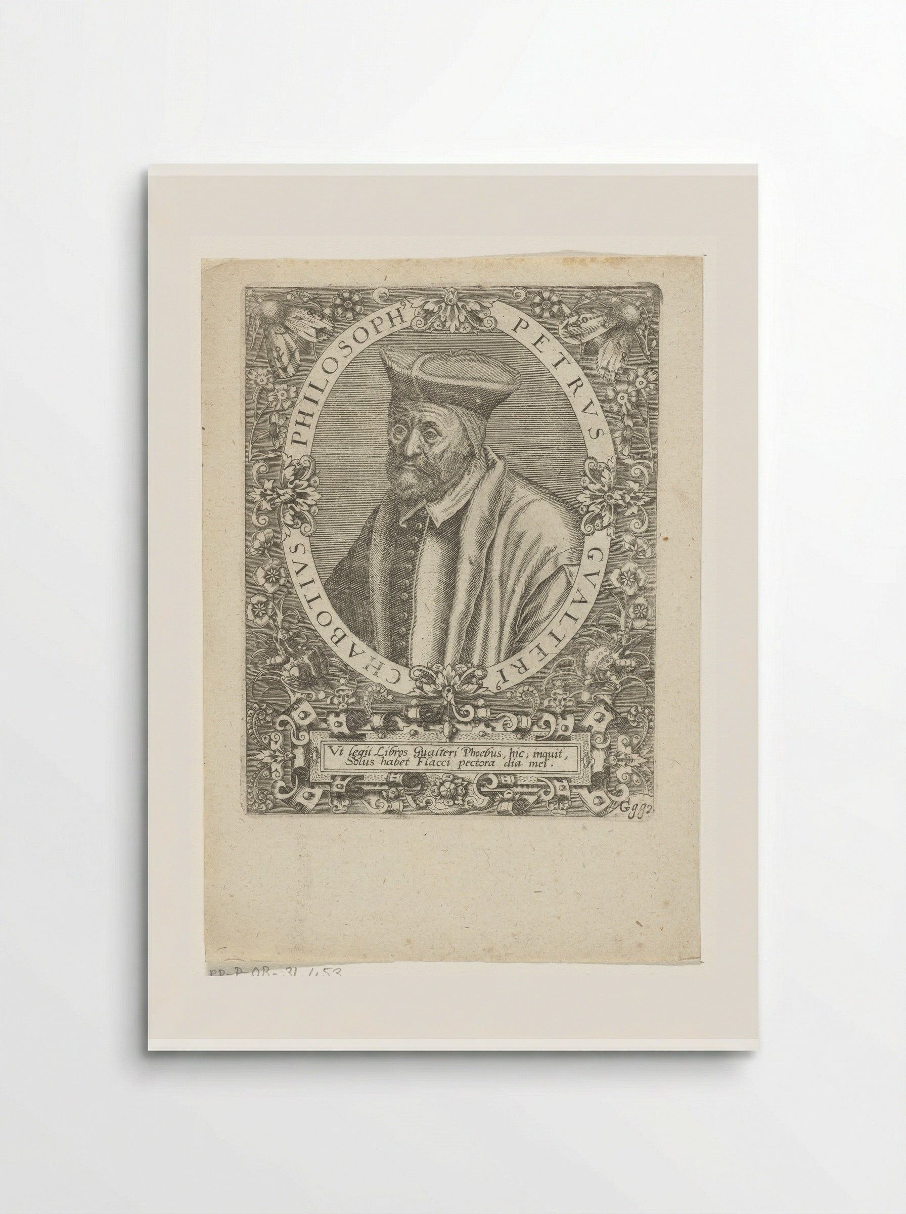 Portret van Pierre Gautier Chabot - Johann Theodor de Bry - Poster