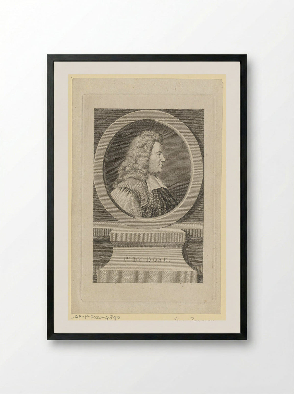 Portret van Pierre du Bosc - Thomas Cook - Framed Print Black