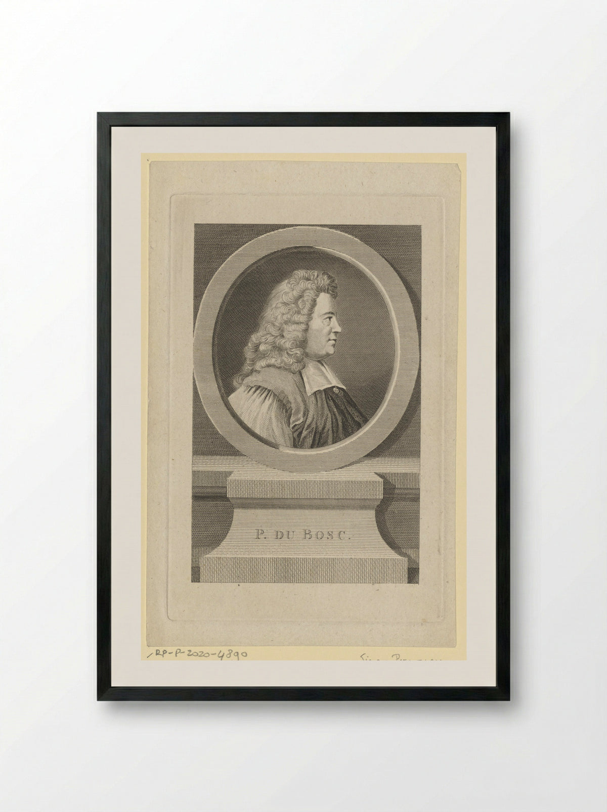 Portret van Pierre du Bosc - Thomas Cook - Framed Print Black