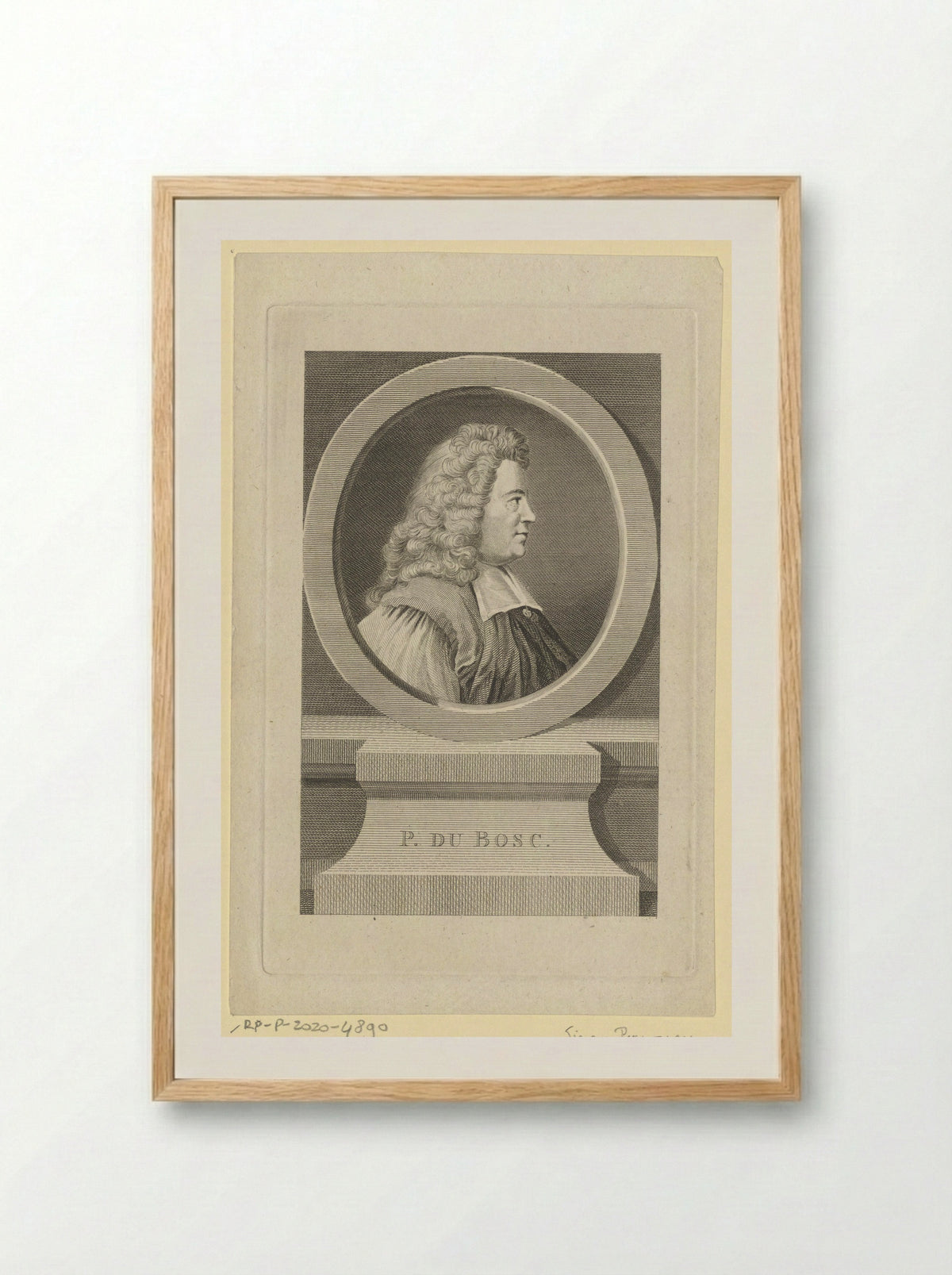Portret van Pierre du Bosc - Thomas Cook - Framed Print Wood