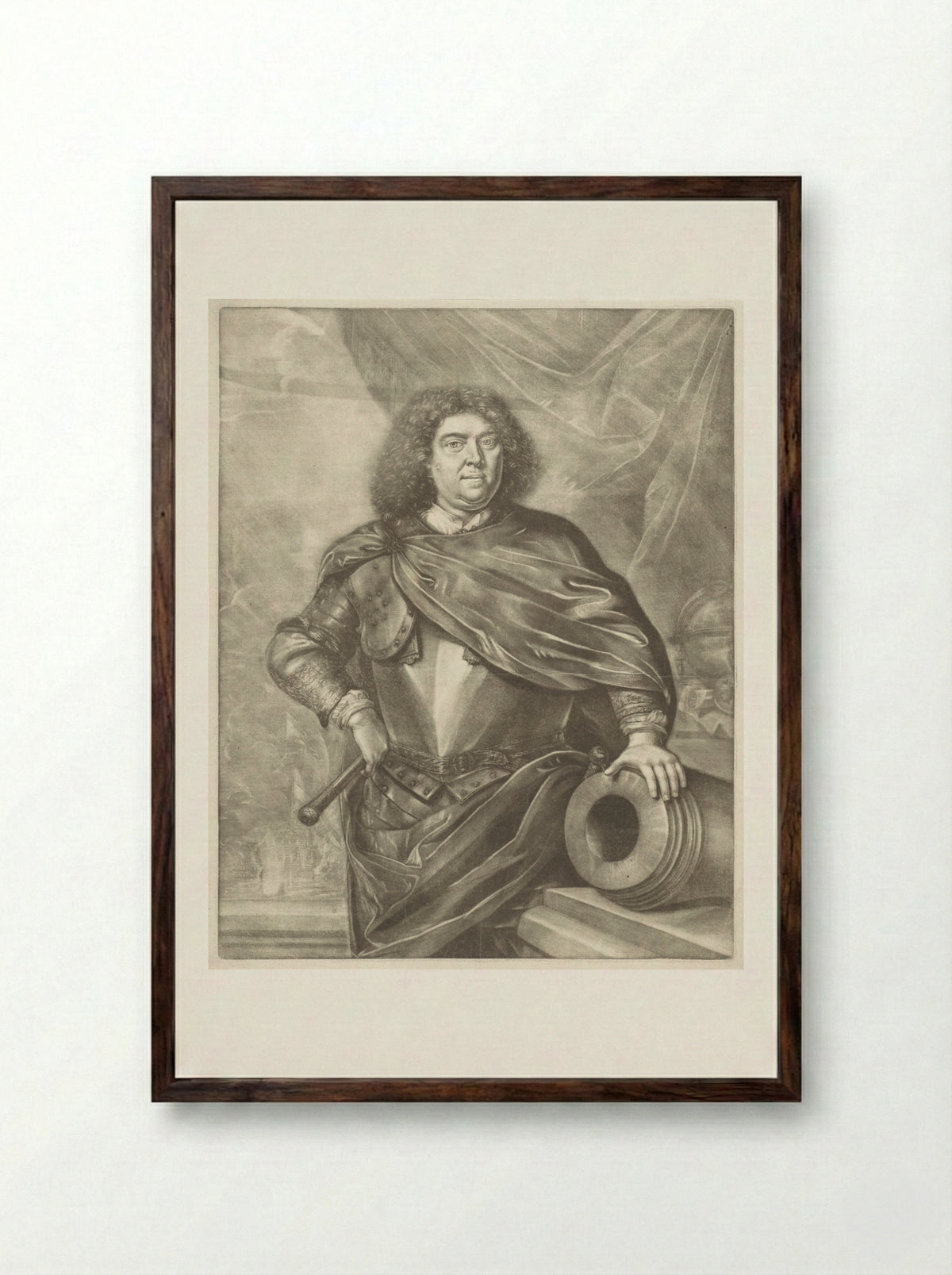 Portret van Pieter Gilles Schey - Thomas van der Wilt - Framed Print Dark Wood
