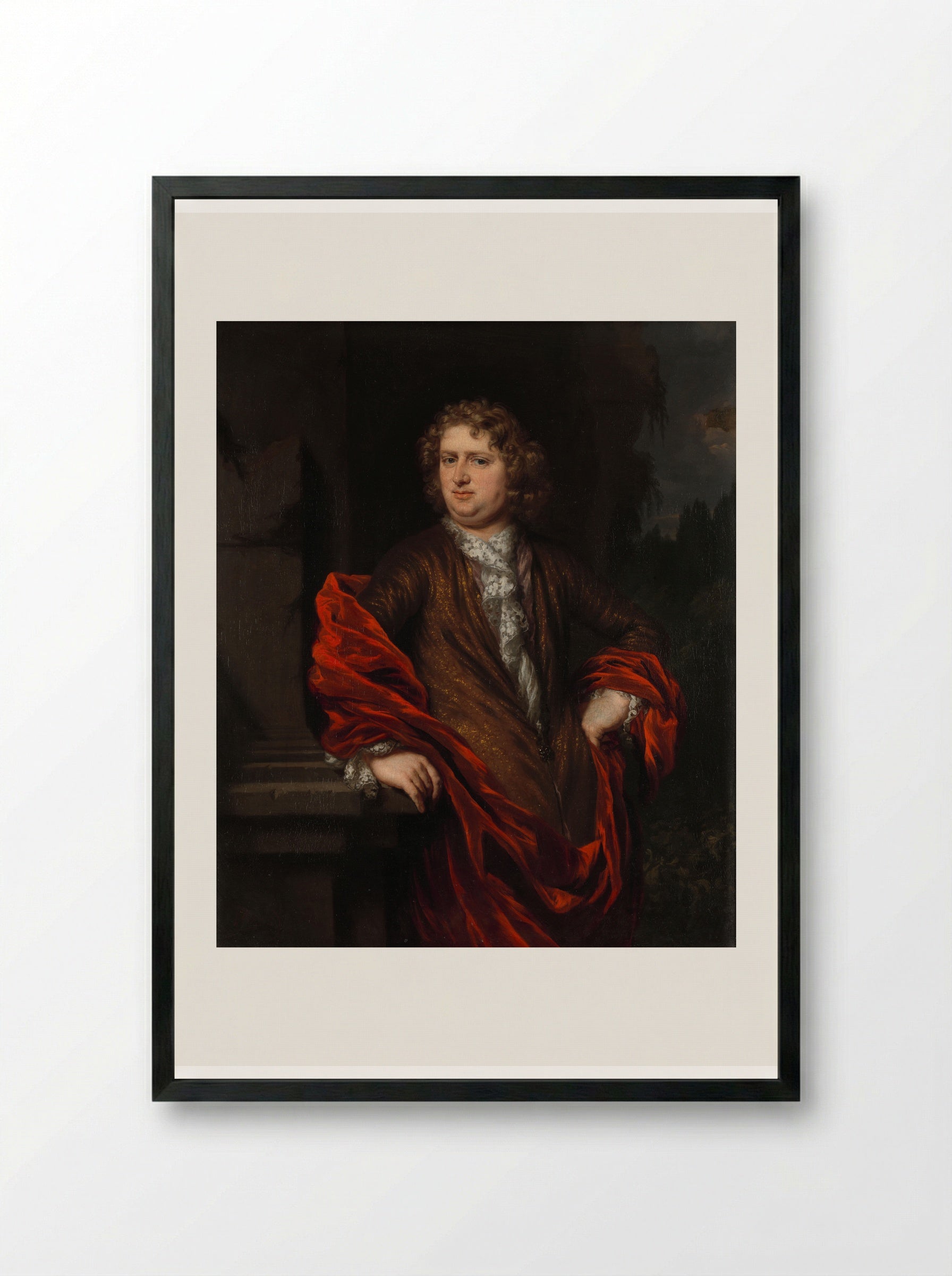 Portret van Pieter Groenendijk - Nicolaes Maes - Framed Print Black