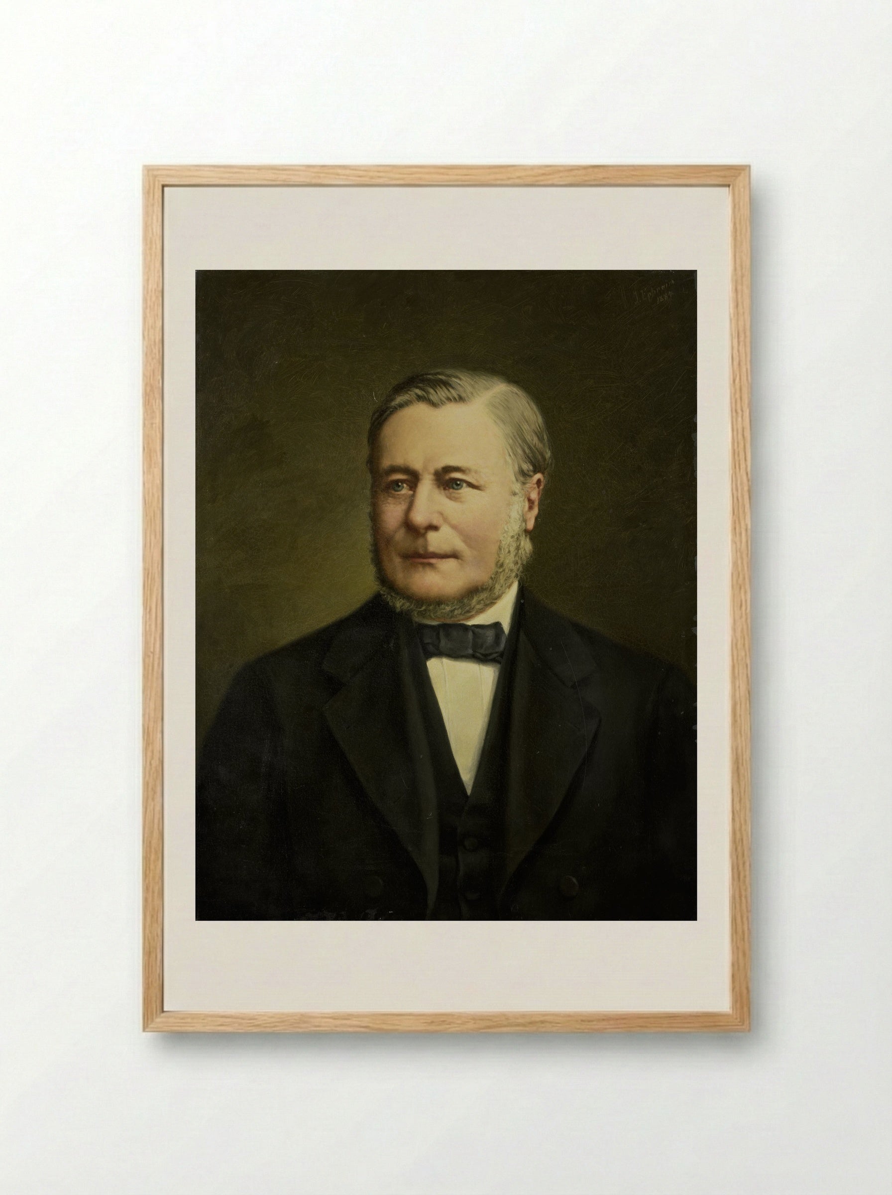 Portret van Pieter Hendrik van Gelder - Johannes Ephraim - Framed Print Wood