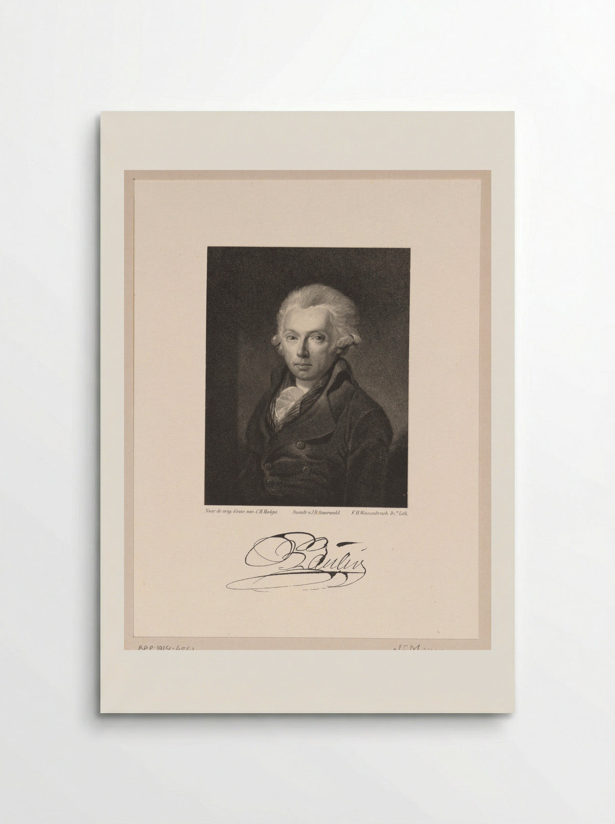 Portret van Pieter Paulus - Jan Karel Jacob de Jonge - Poster
