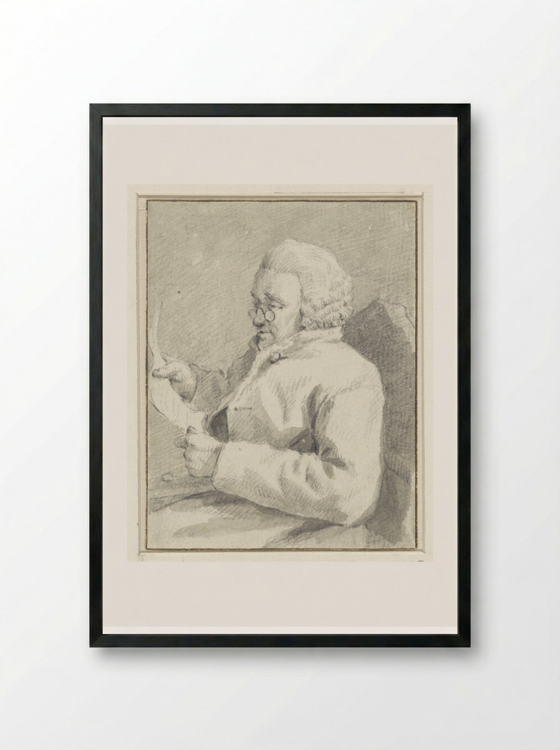 Portret van Pieter van Bleiswijk - Aert Schouman - Framed Print Black