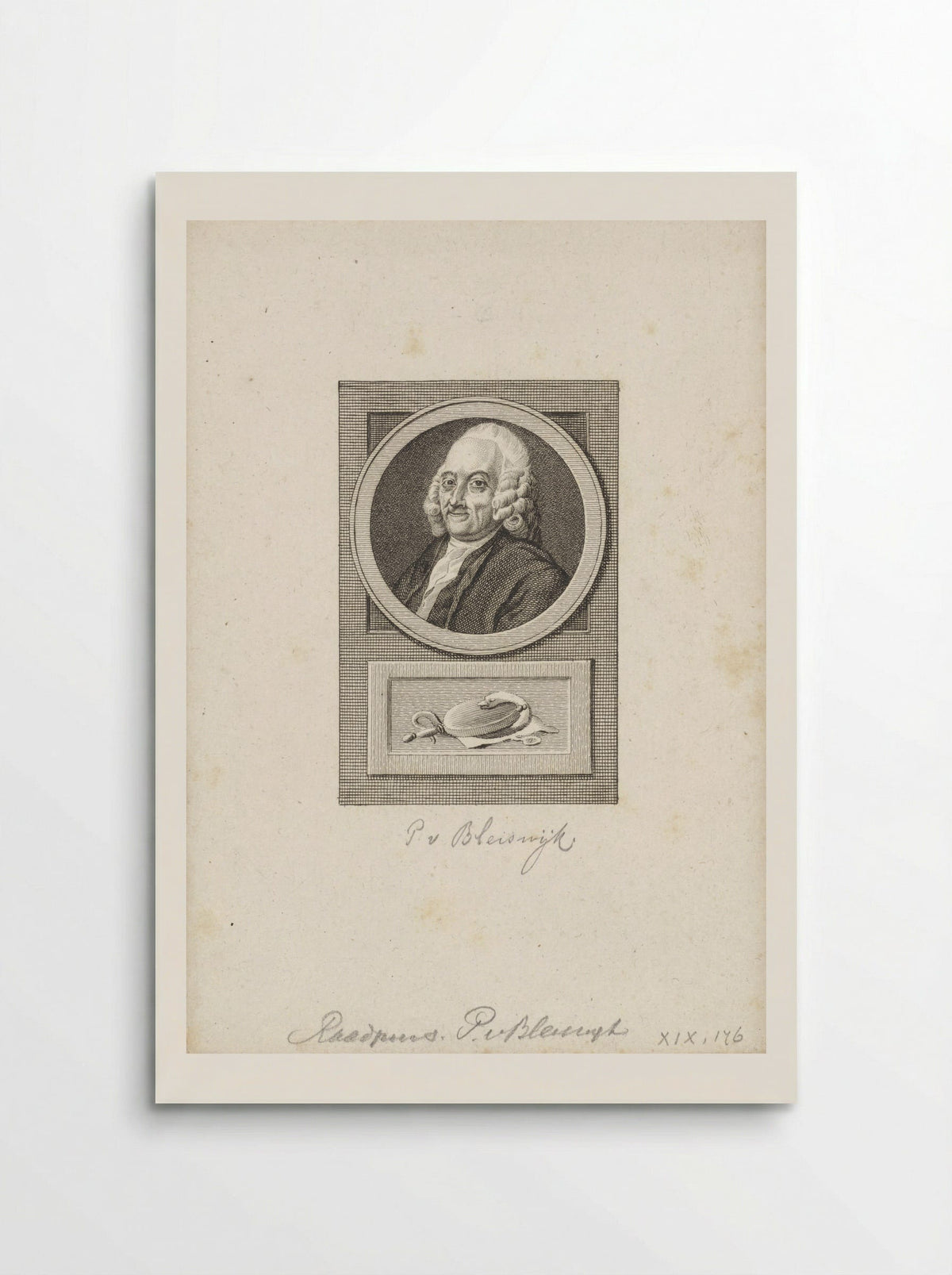 Portret van Pieter van Bleiswijk - Reinier Vinkeles - Poster