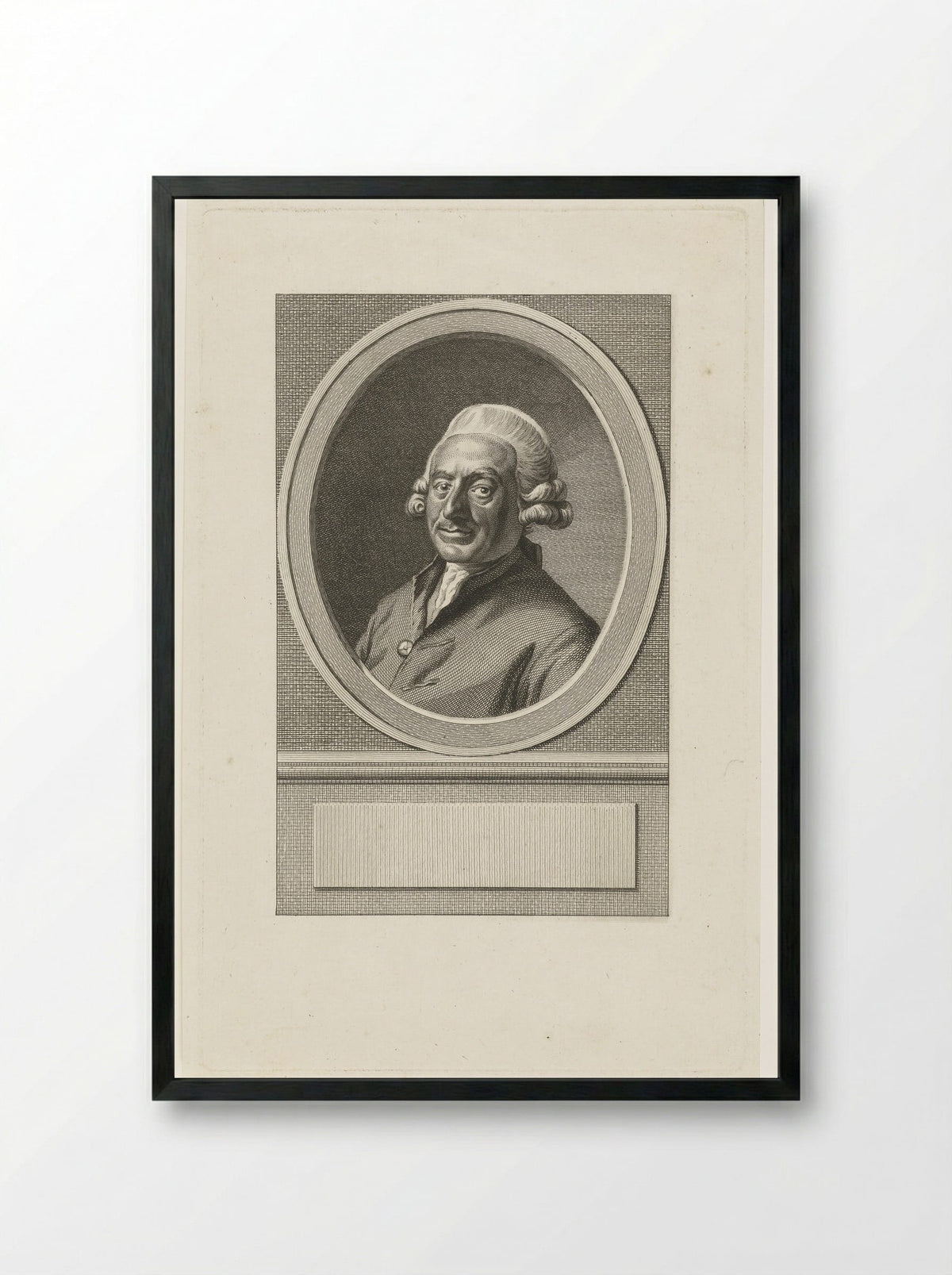 Portret van Pieter van Damme op 60-jarige leeftijd - Cornelis Bogerts - Framed Print Black