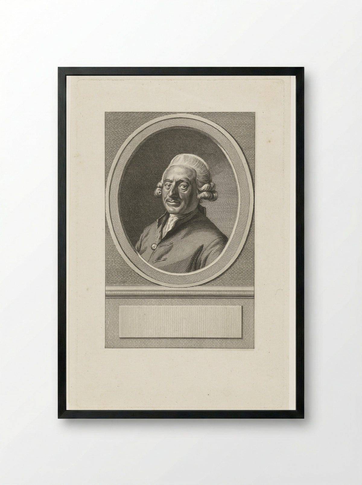 Portret van Pieter van Damme op 60-jarige leeftijd - Cornelis Bogerts - Framed Print Black