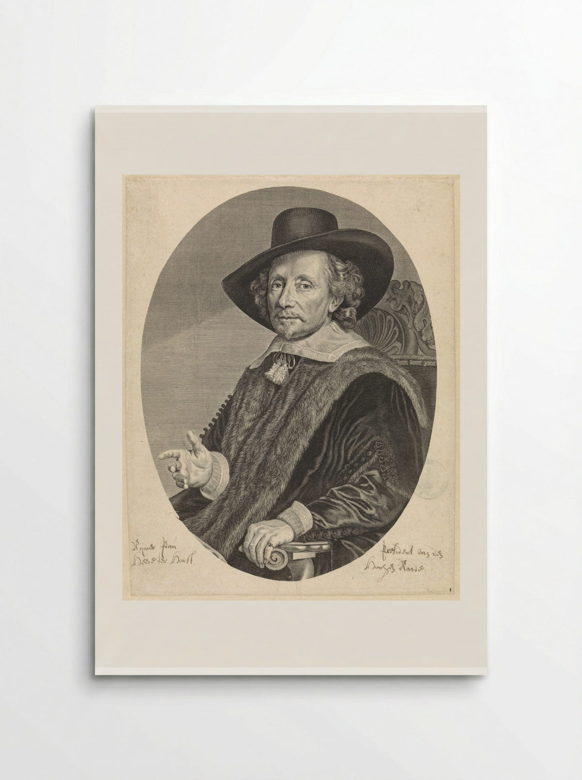 Portret van Reinier Pauw - Theodor Matham - Poster