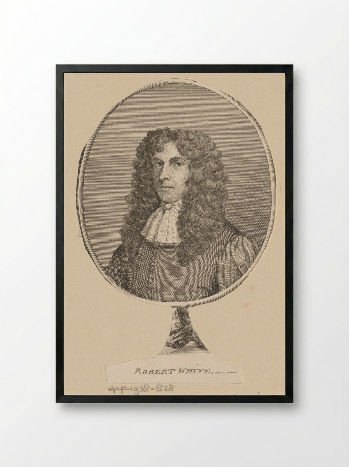 Portret van Robert White - Alexander Bannerman - Framed Print Black