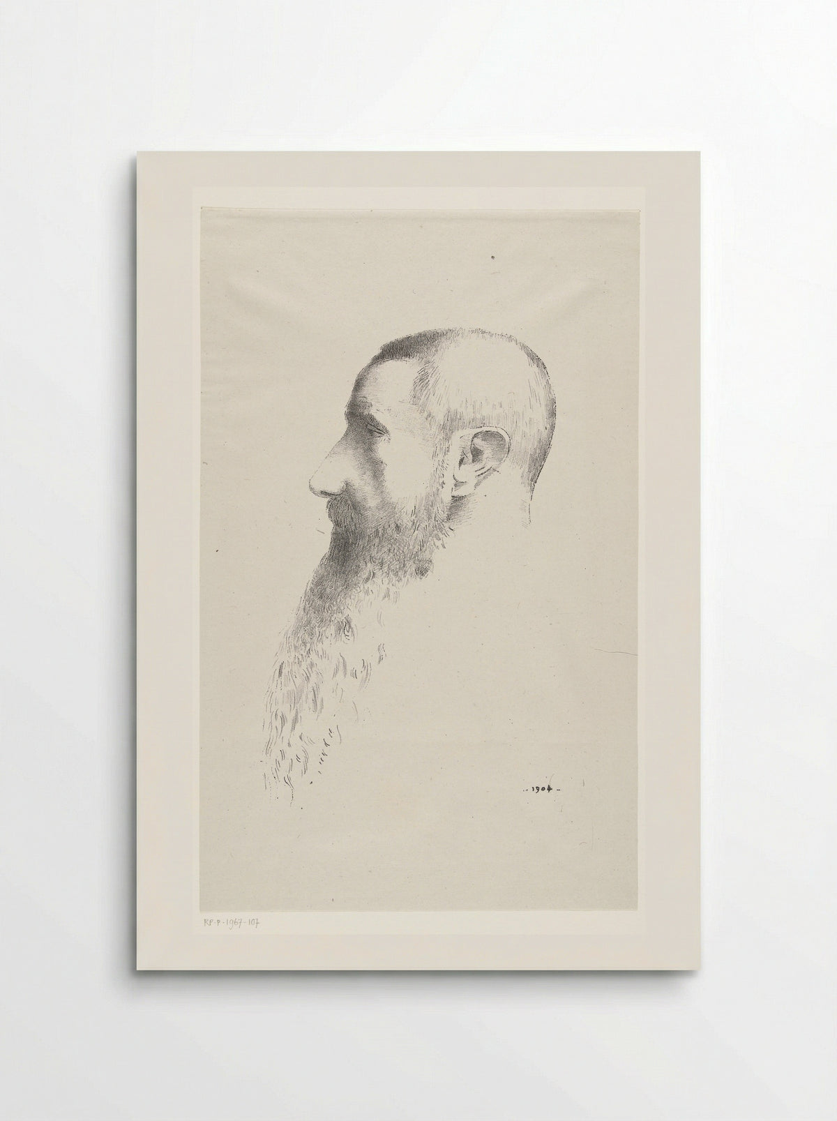 Portret van Roger Marx - Odilon Redon - Poster
