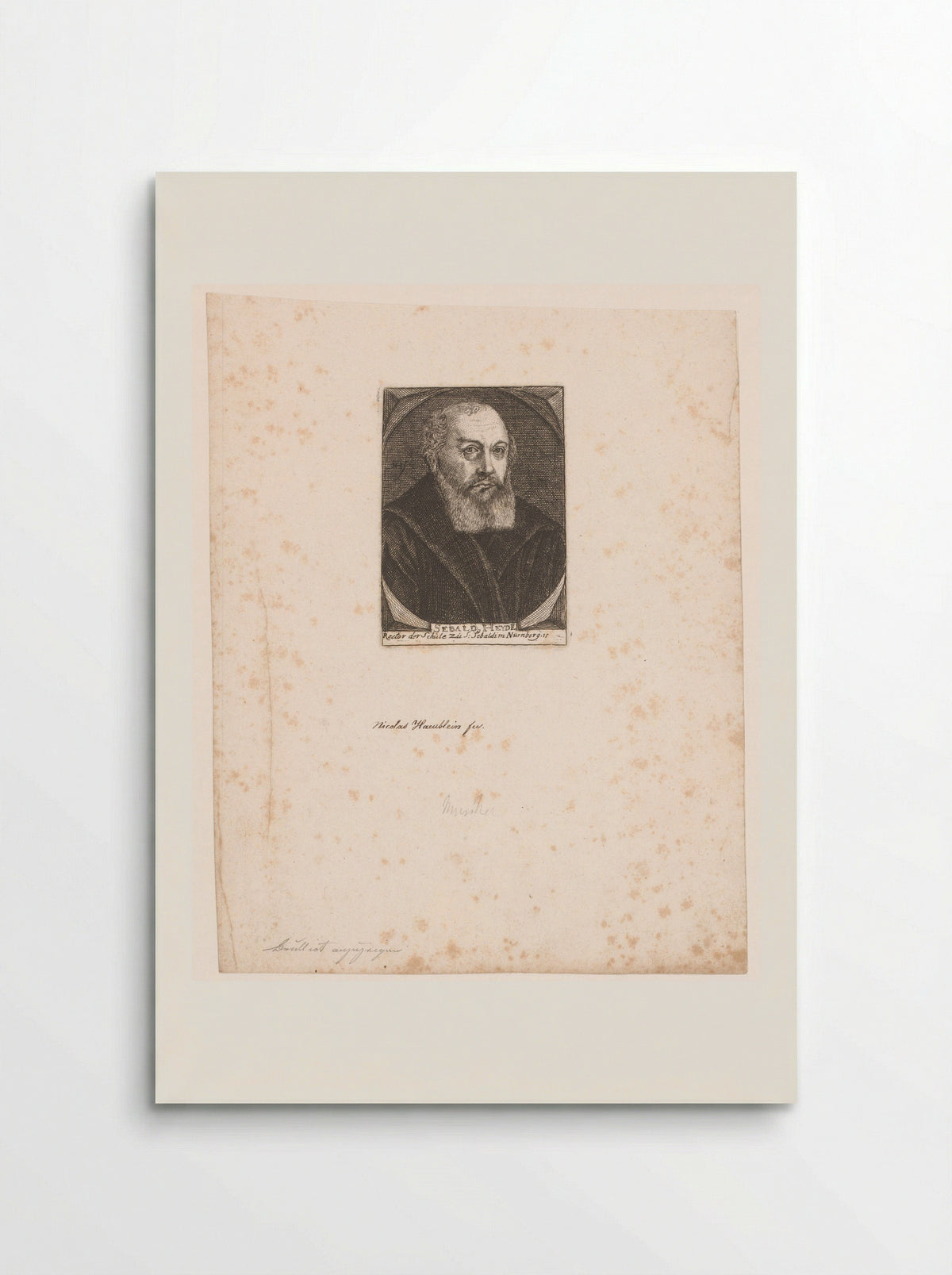 Portret van Sebald Heyden - Nicolaus Häublin - Poster
