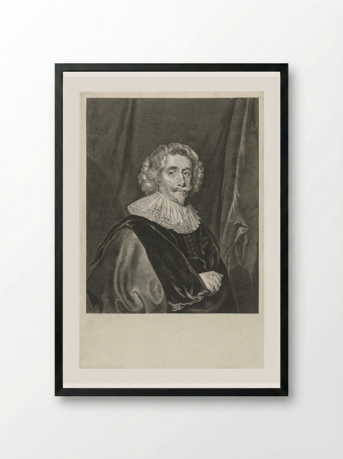 Portret van Sir John Webster - Theodor Matham - Framed Print Black